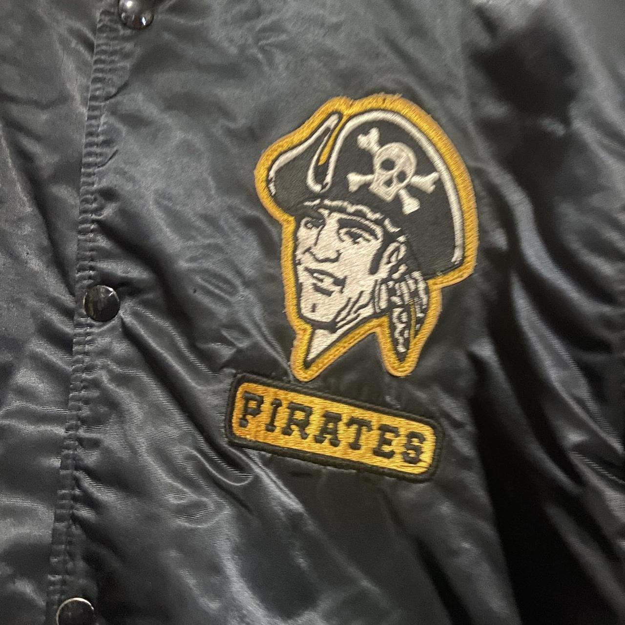 Vintage 80s Pittsburgh Pirates Starter Satin Bomber Jacket - Sz XL 