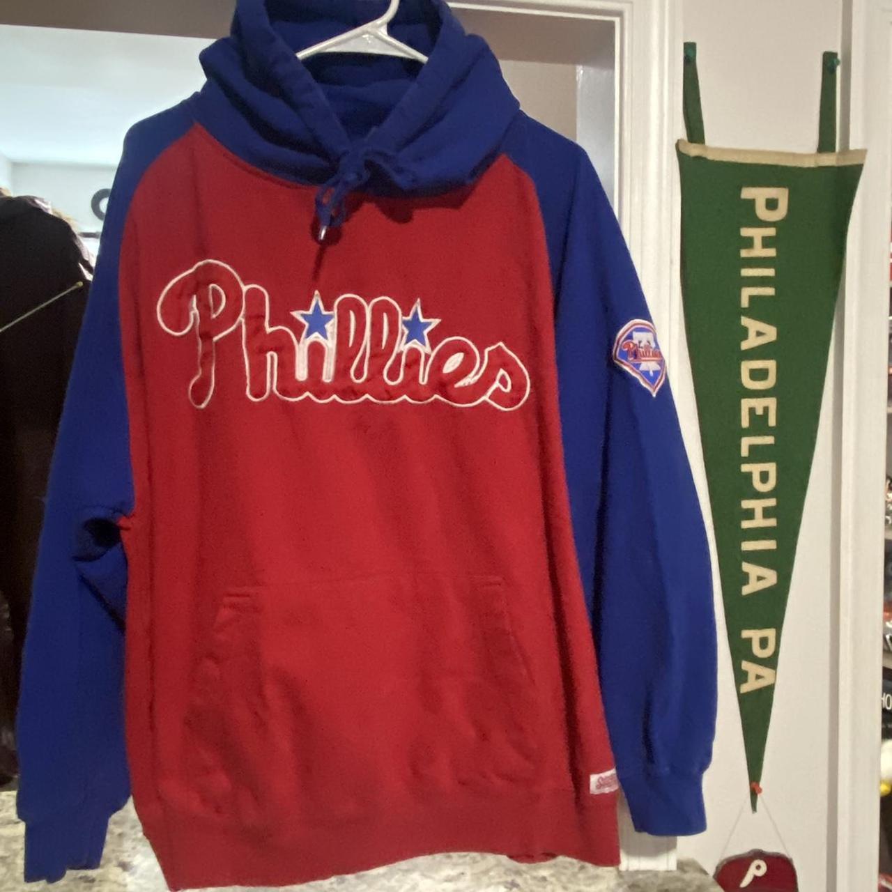 Philadelphia Phillies Youth Primary Team Logo Pullover Hoodie - Red
