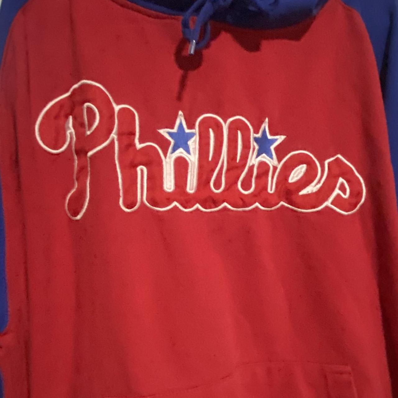 Men's Stitches Light Blue Philadelphia Phillies Team Pullover Sweatshirt