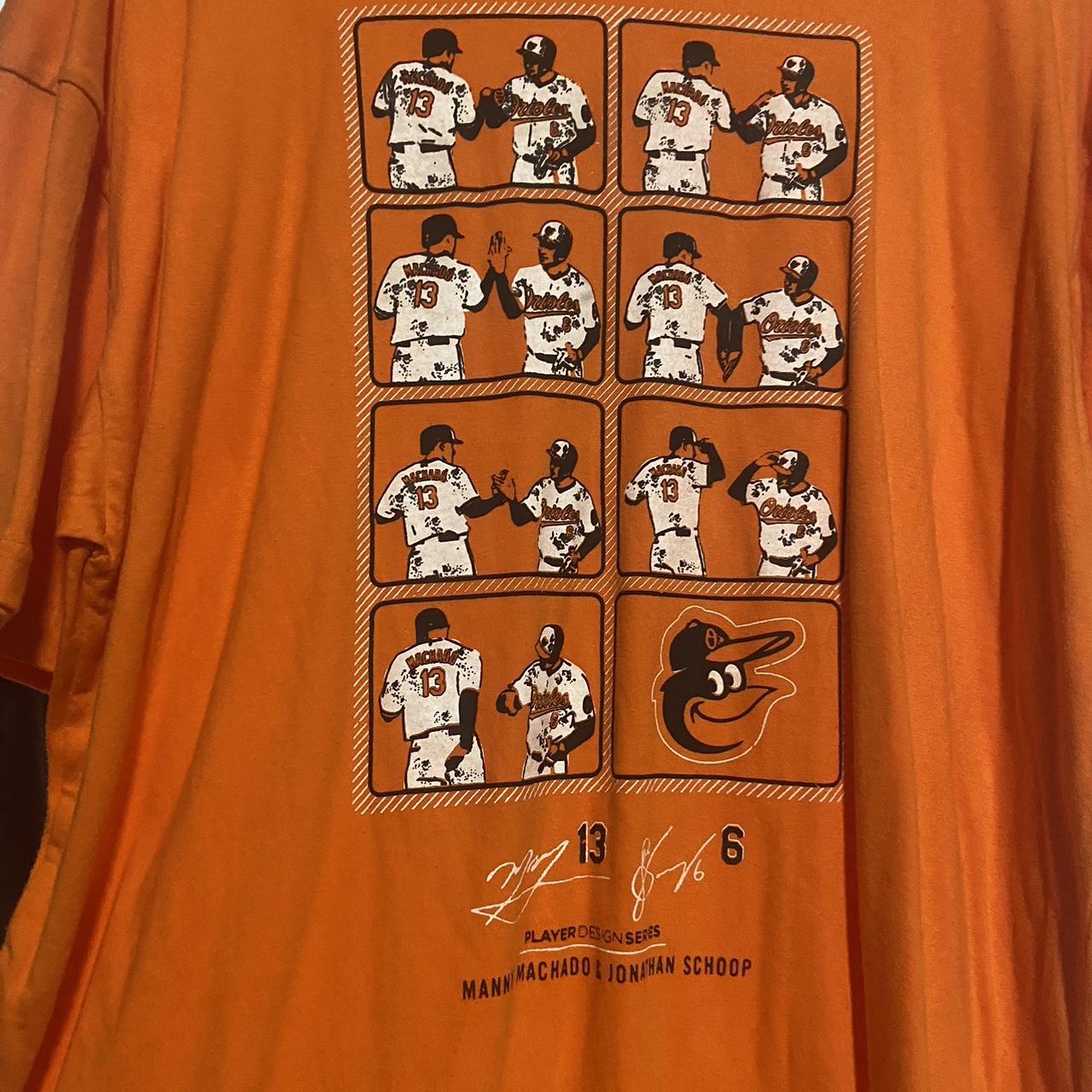 Baltimore Orioles Player Design Series Machado/Schoop Size XL T-Shirt