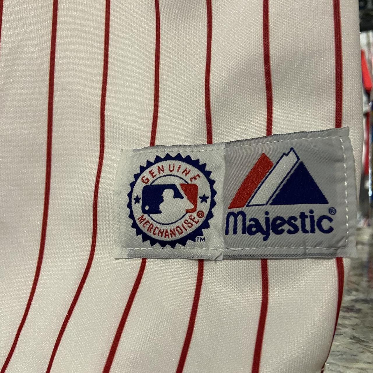 Pinstriped Majestic Philadelphia Phillies Vintage - Depop