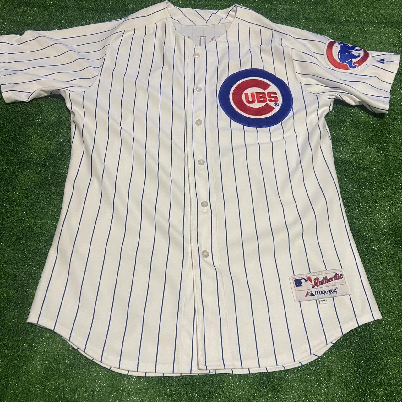 Majestic, Shirts, Chicago Cubs Vintage Majestic Throwback Jersey