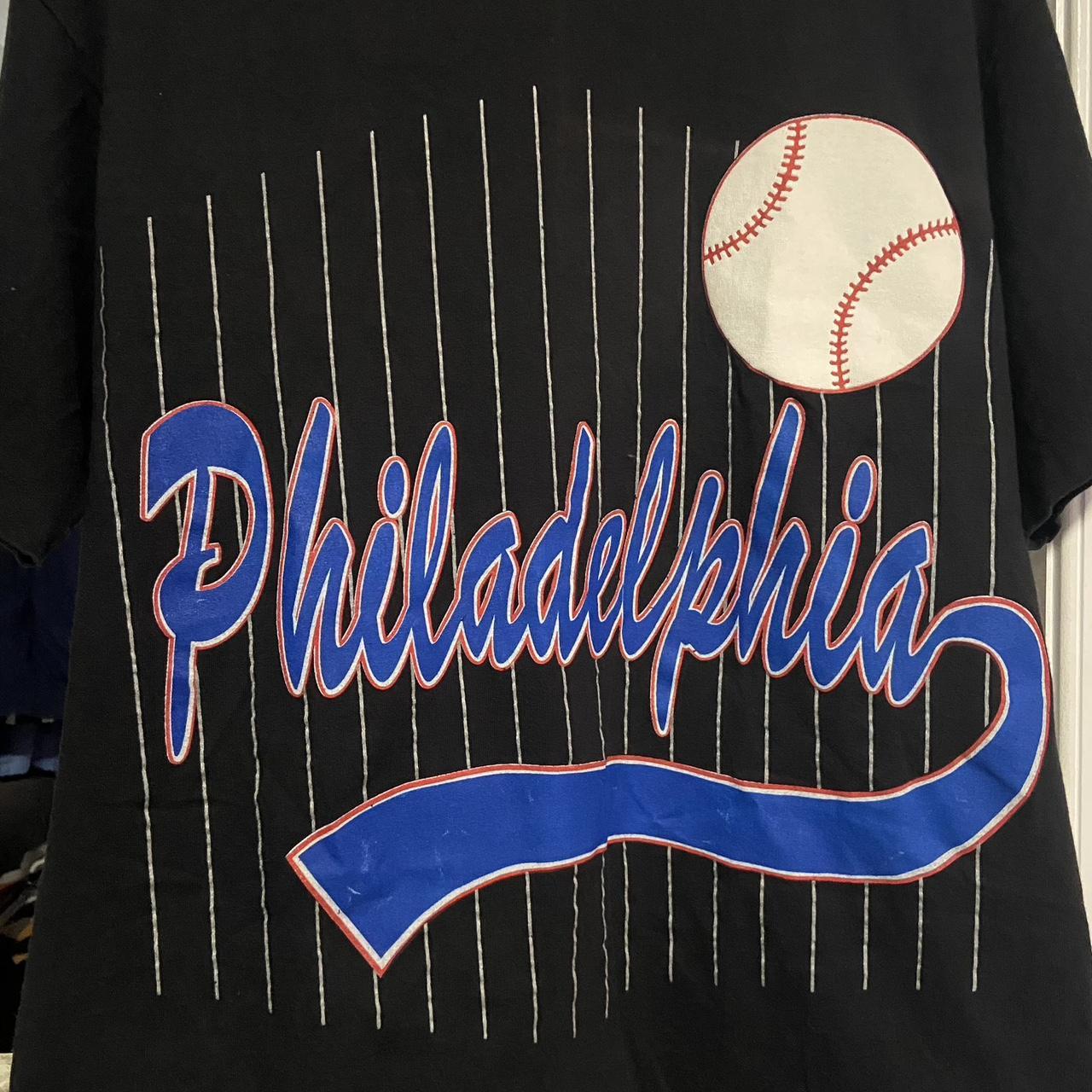 Pinstriped Majestic Philadelphia Phillies Vintage - Depop