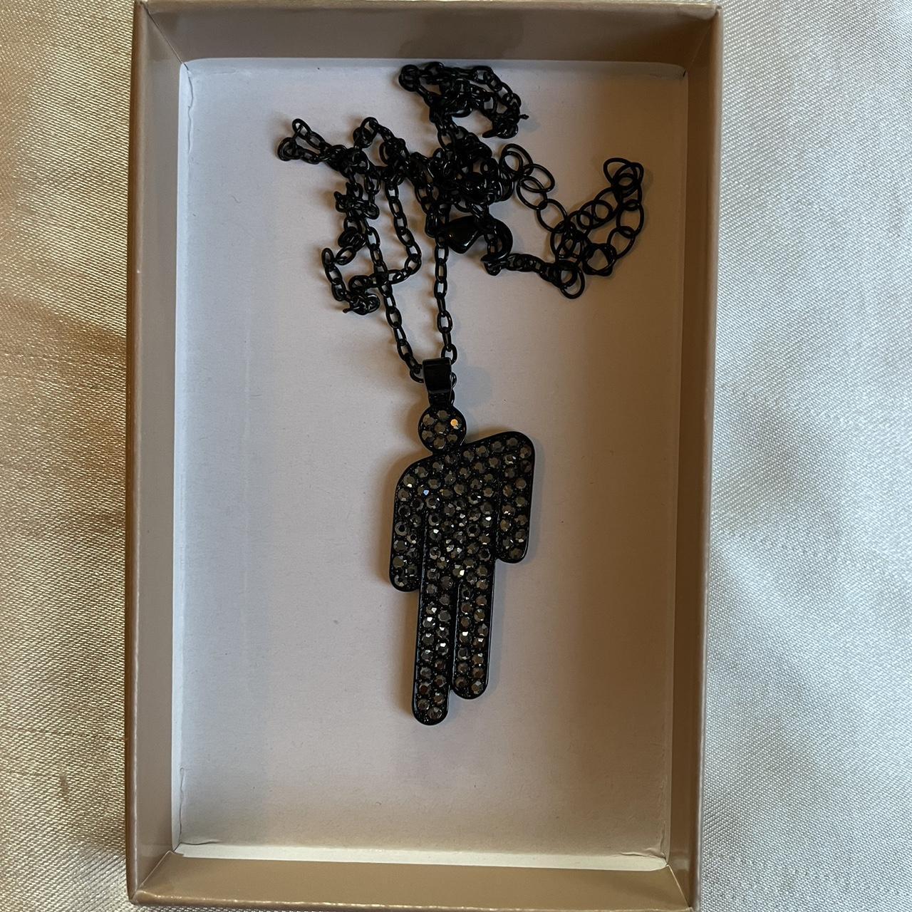 Billie Eilish Black Blohsh Necklace comes with box... - Depop