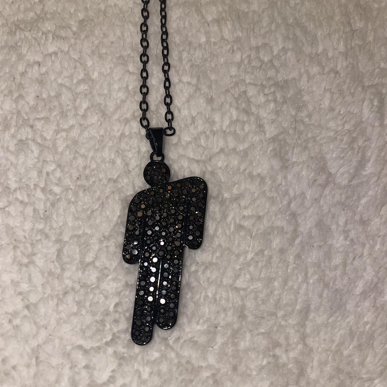 Billie Eilish Black Blohsh Necklace comes with box... - Depop