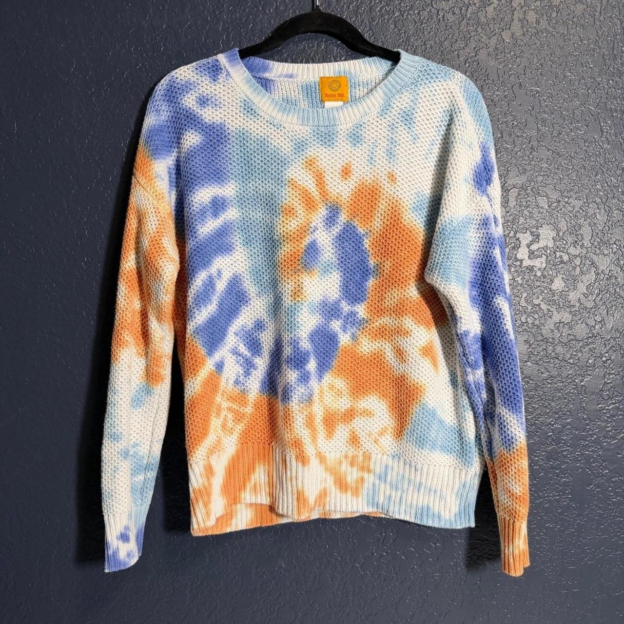 Ruby Rd. Women's Sweater - Orange/Blue - M – Ruby… - image 1
