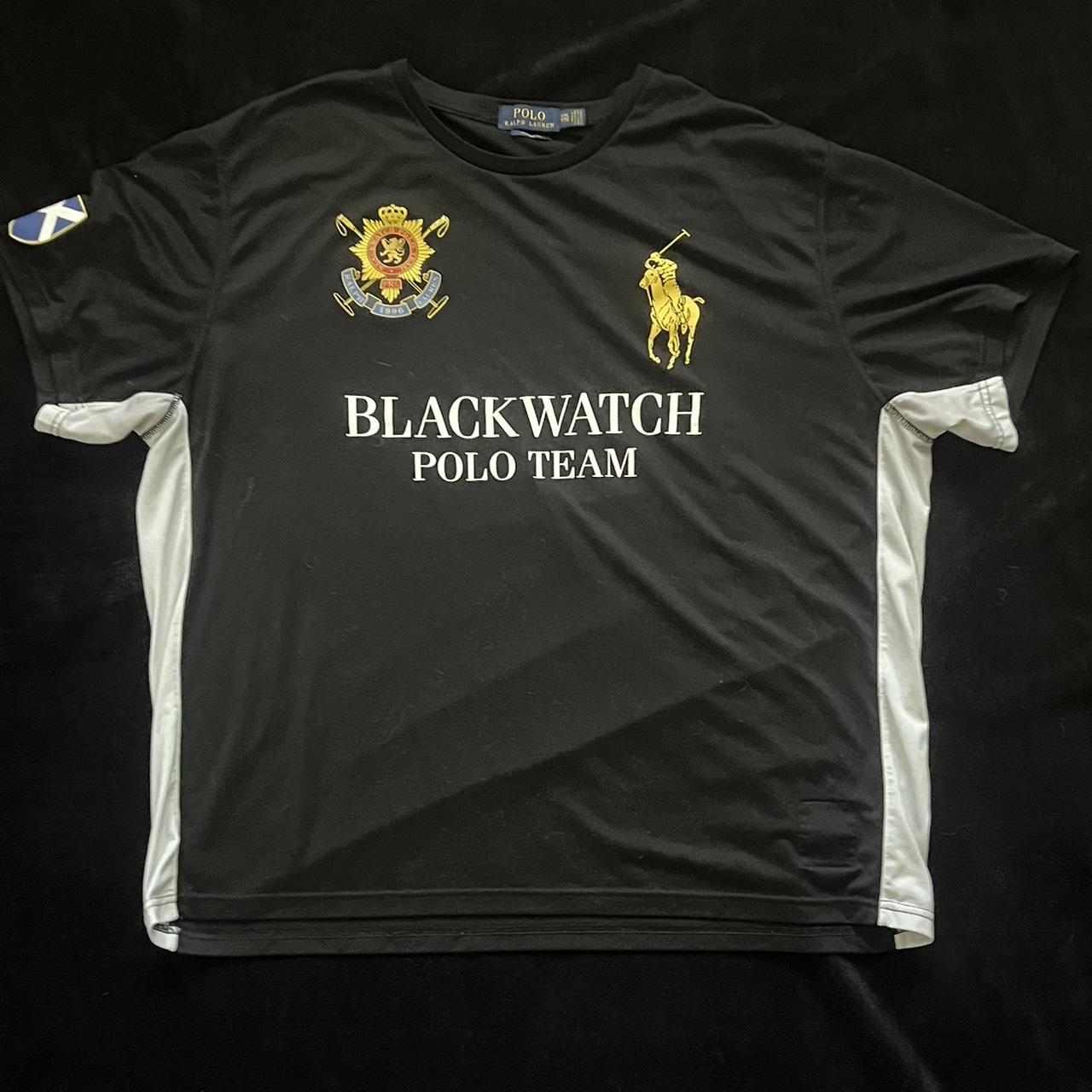 blackwatch polo team Size is xxl but fits like | Depop