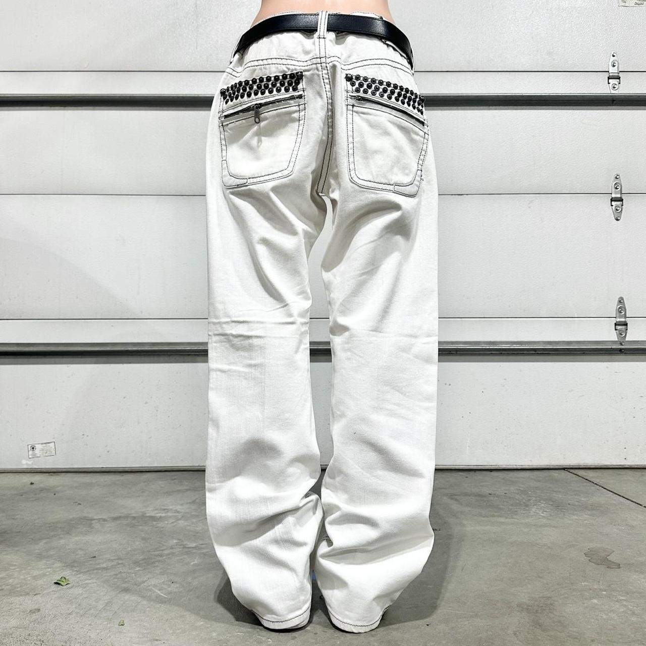White true-religion-baggy-jeans - Depop