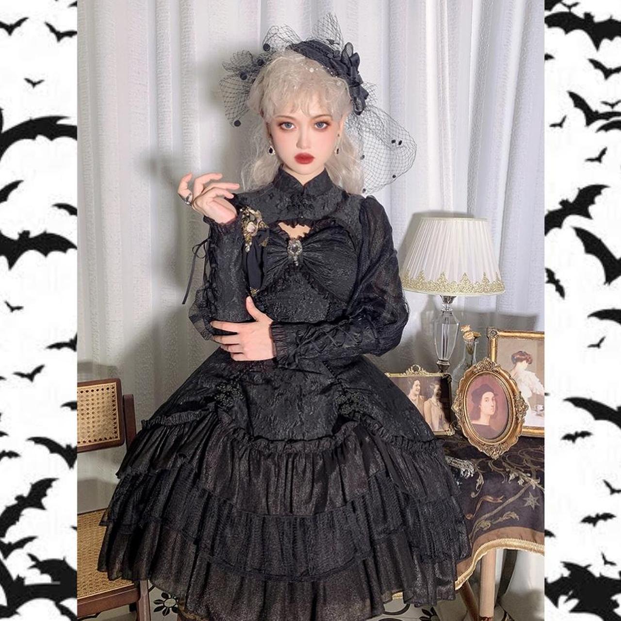 Devilinspired Gothic Lolita Alice Girl Black... - Depop