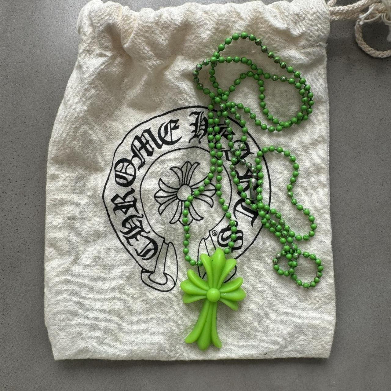 Green Chrome Hearts Silicone Necklace. Tokyo 20th | Depop