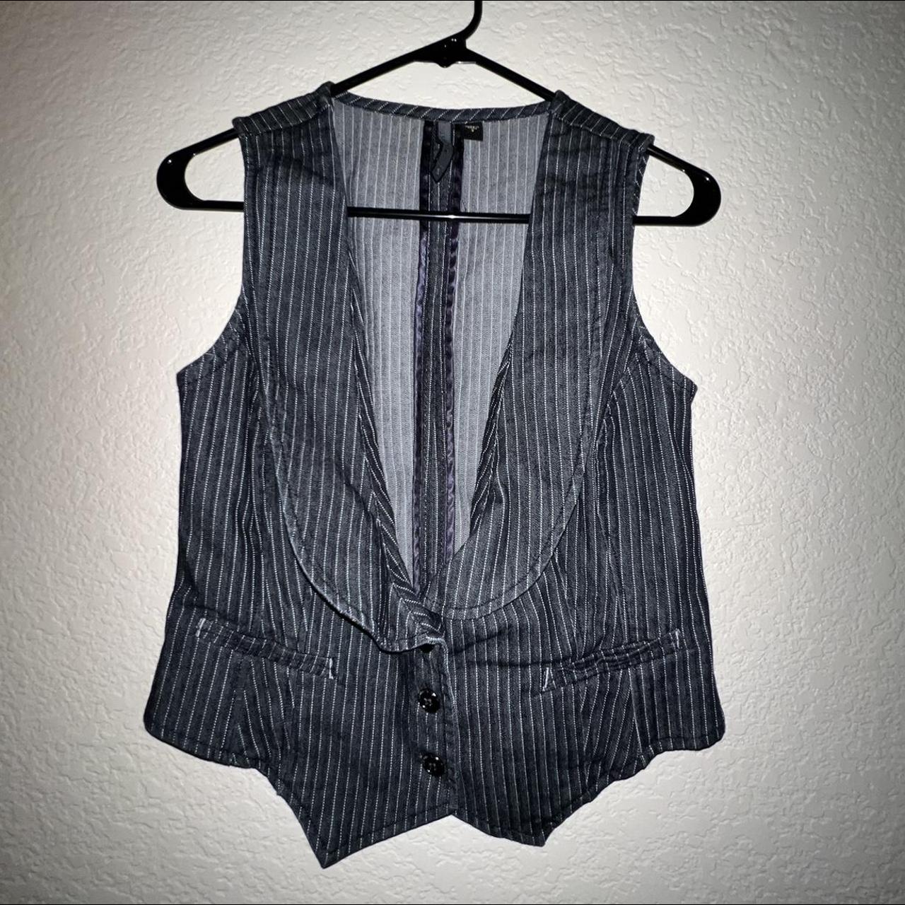 Nine West Womens Black And Grey Waistcoats Vests Depop