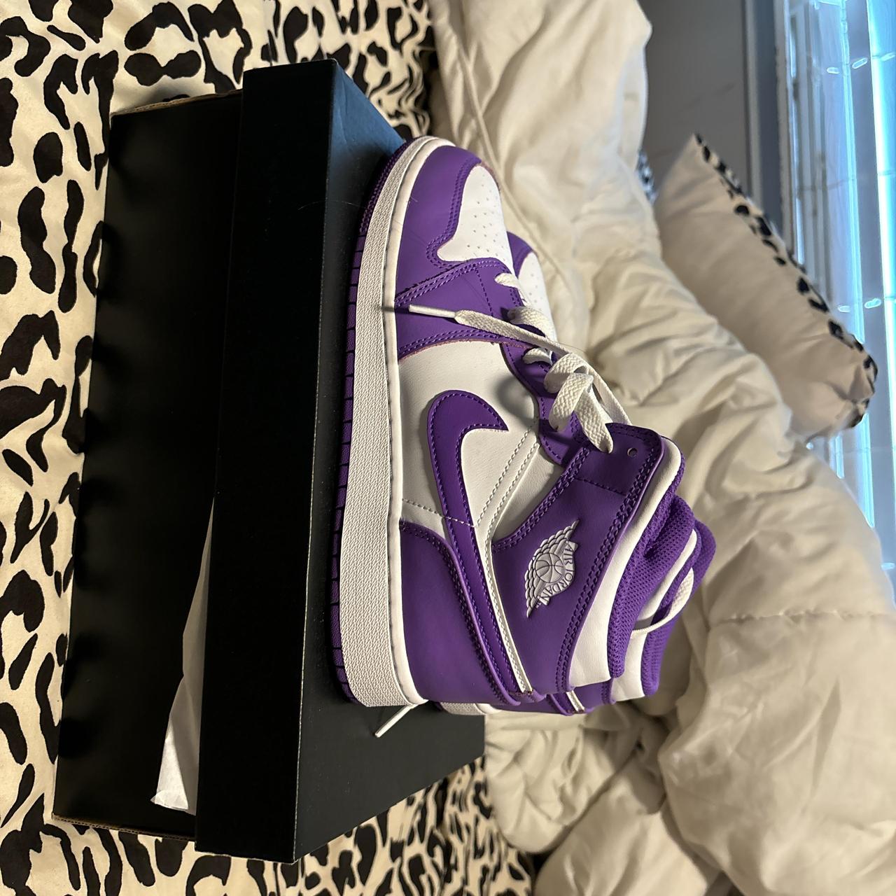 suede jordan 1 purple