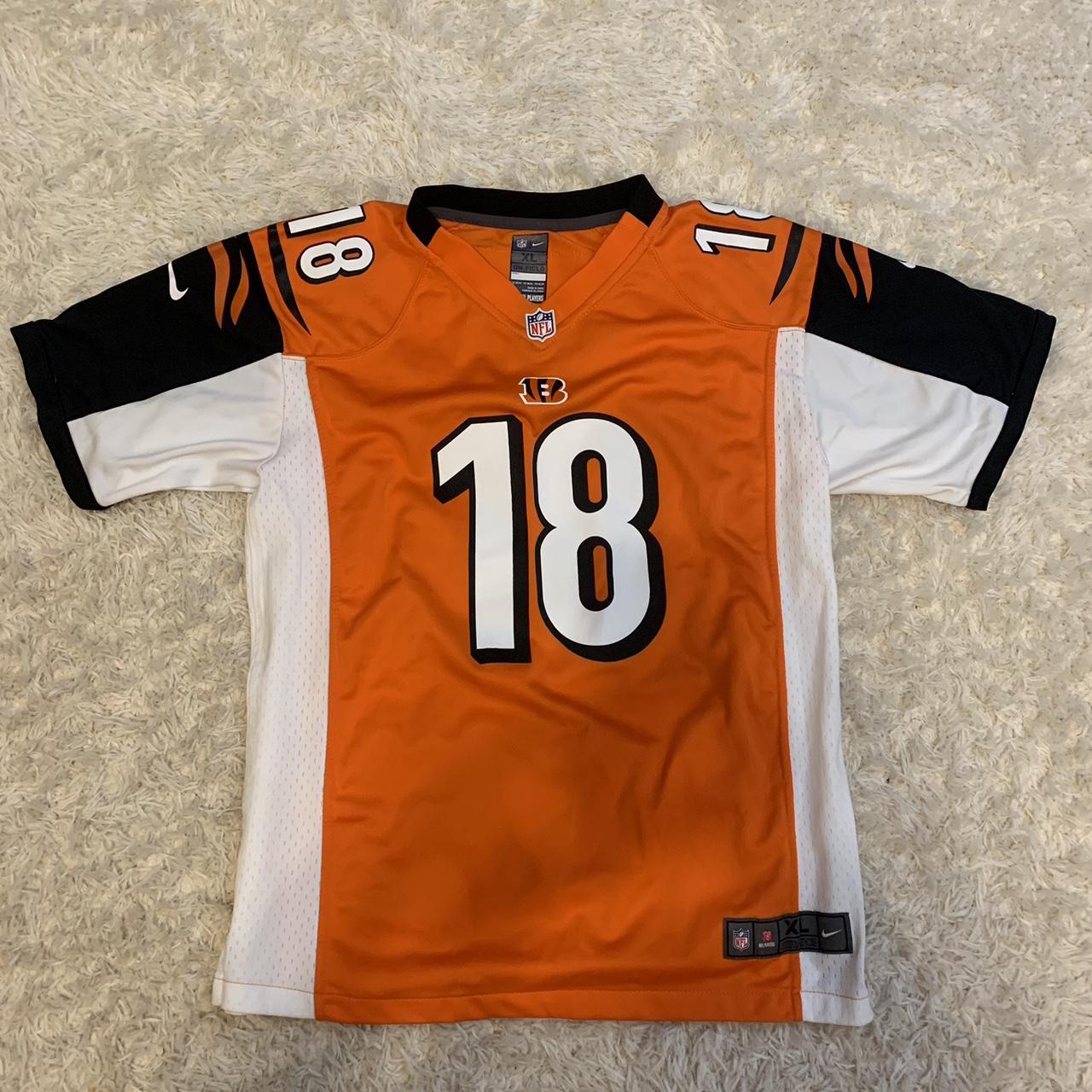 Nike Cincinnati Bengals AJ Green jersey orange and. Depop