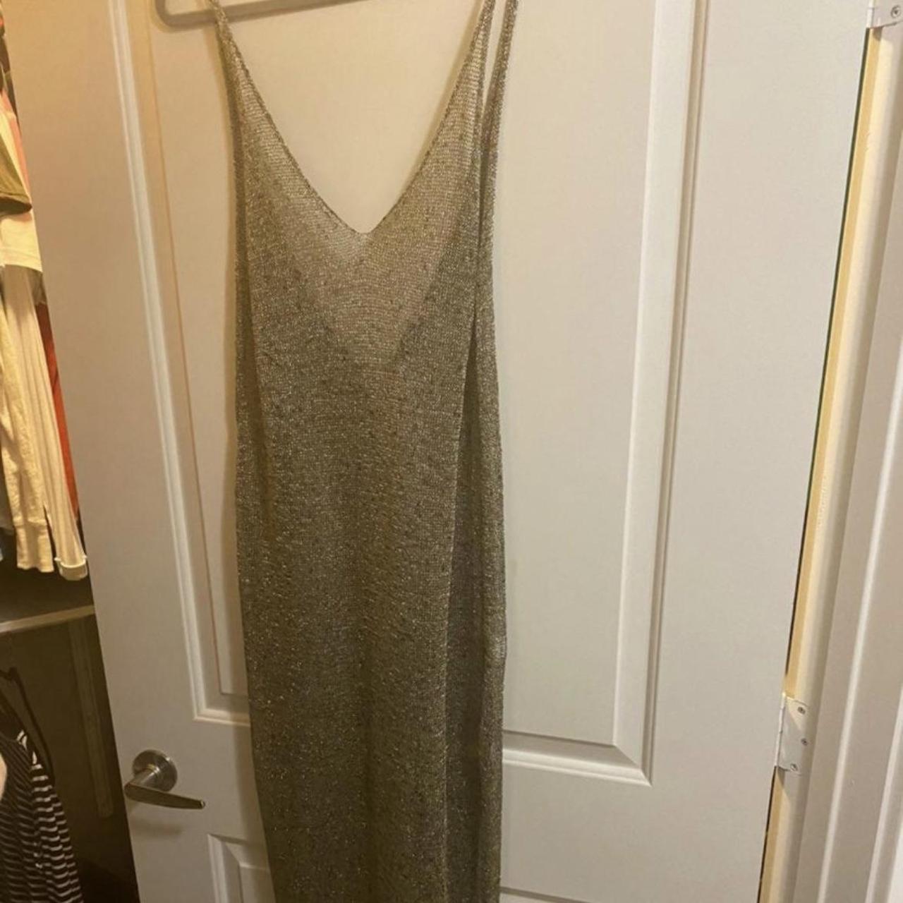 Gold Mesh Swimsuit Cover Up Dress Reposh because it... Depop