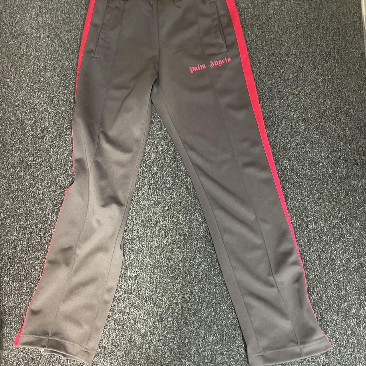 Palm angels grey and pink joggers • lovey colour way... - Depop