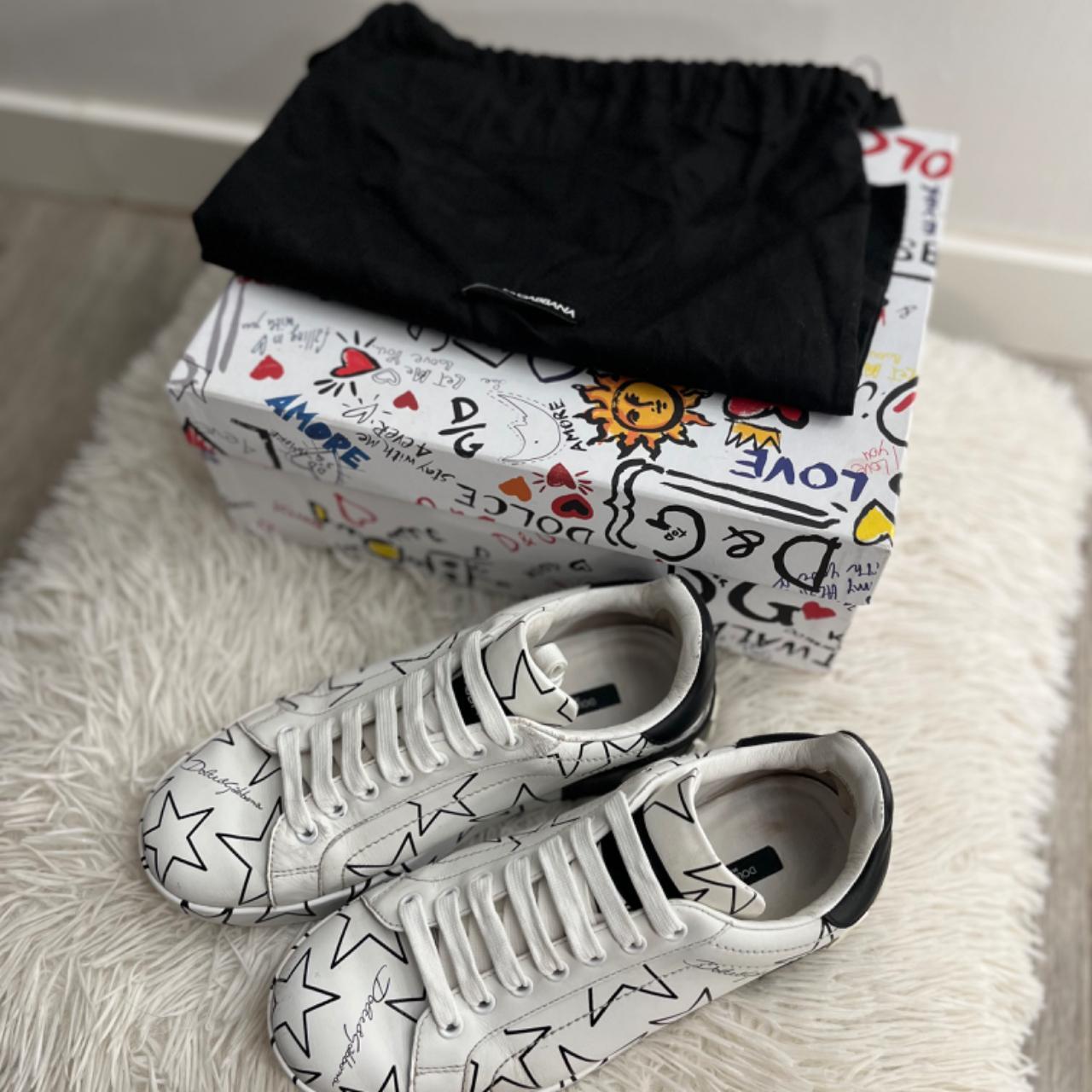 Dolce and gabbana white trainers online