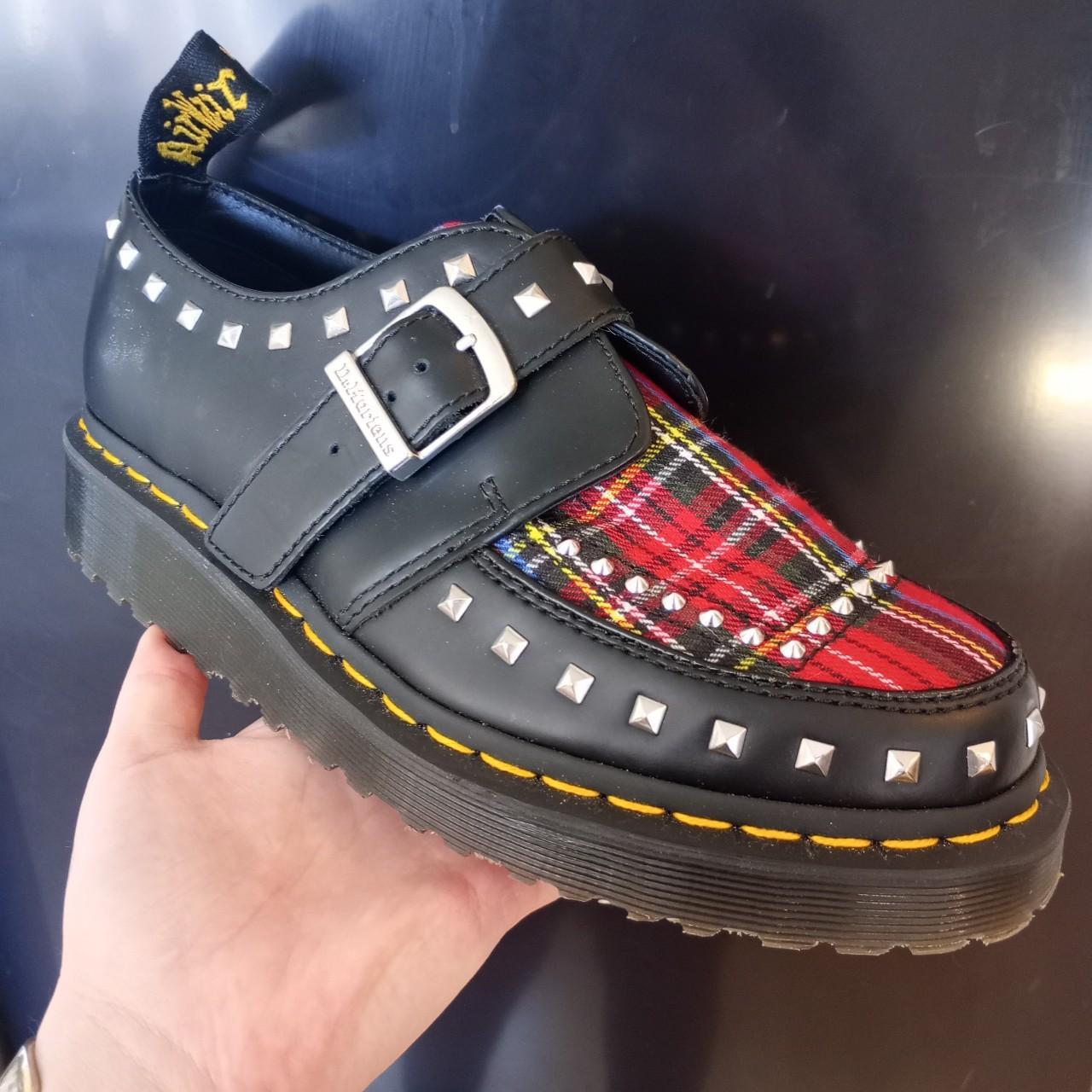 Plaid doc martens best sale