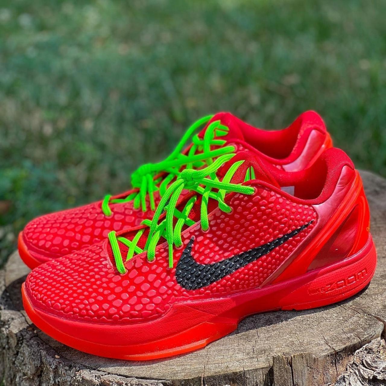 The Kobe Protro Reverse Grinch sneakers are a Depop