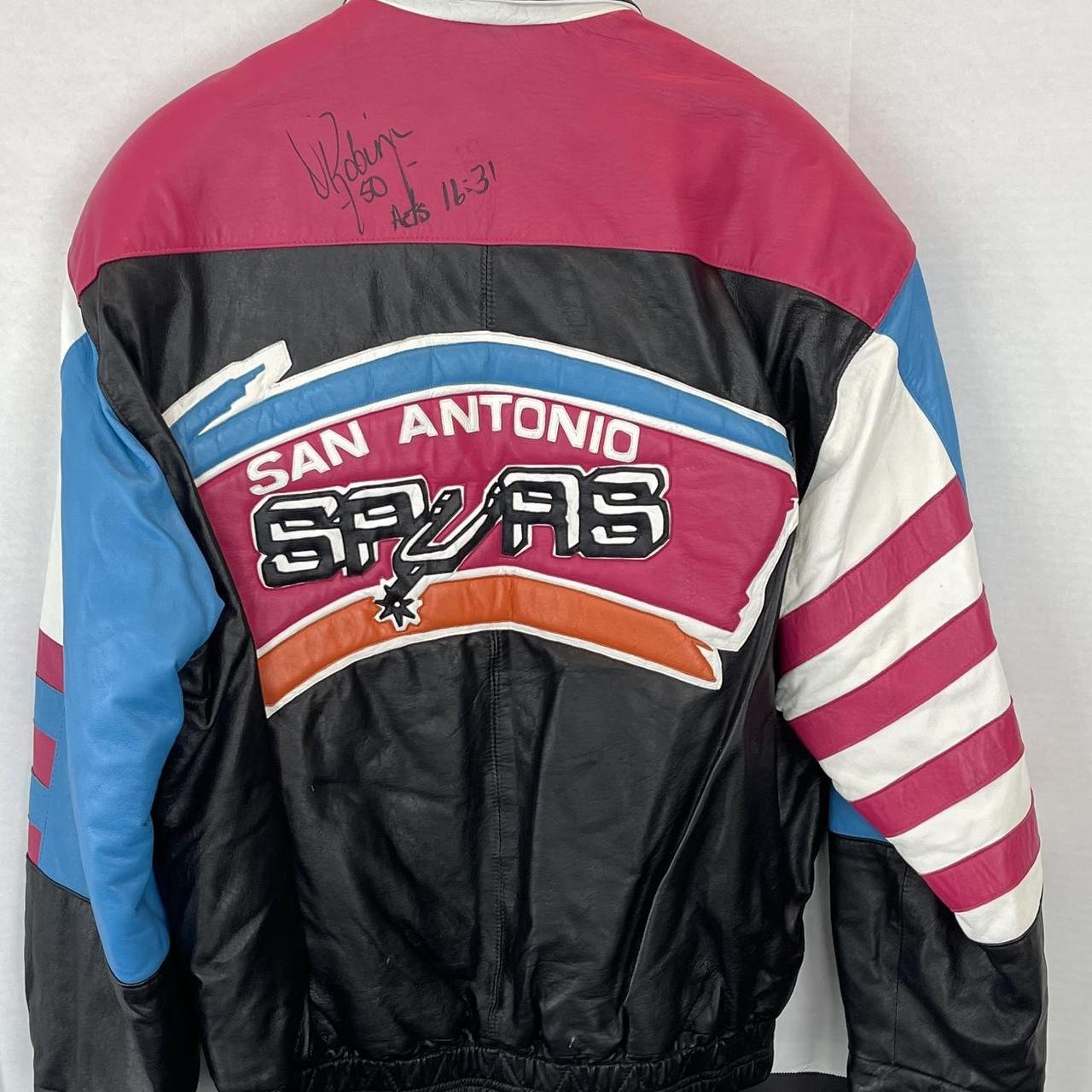 90's NBA SPURS Denim Jacket ウェンバンヤマ ダンカン NBA LAKERS, WARRIORS, SPURS, BULLS SUPER RARE VINTAGE UNK