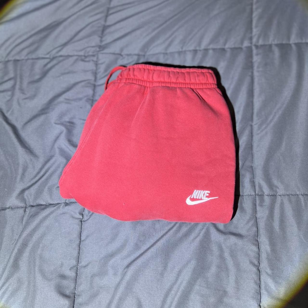 Nike Joggers Red and White Retail 60 SCROLL... Depop