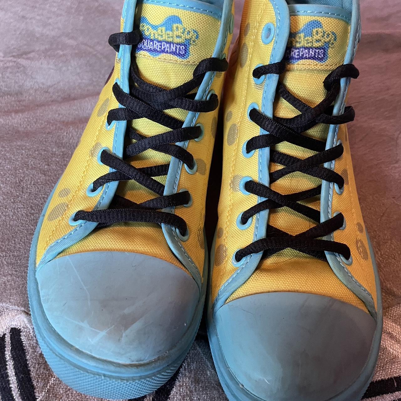Spongebob heelys with black laces and both wheels... Depop