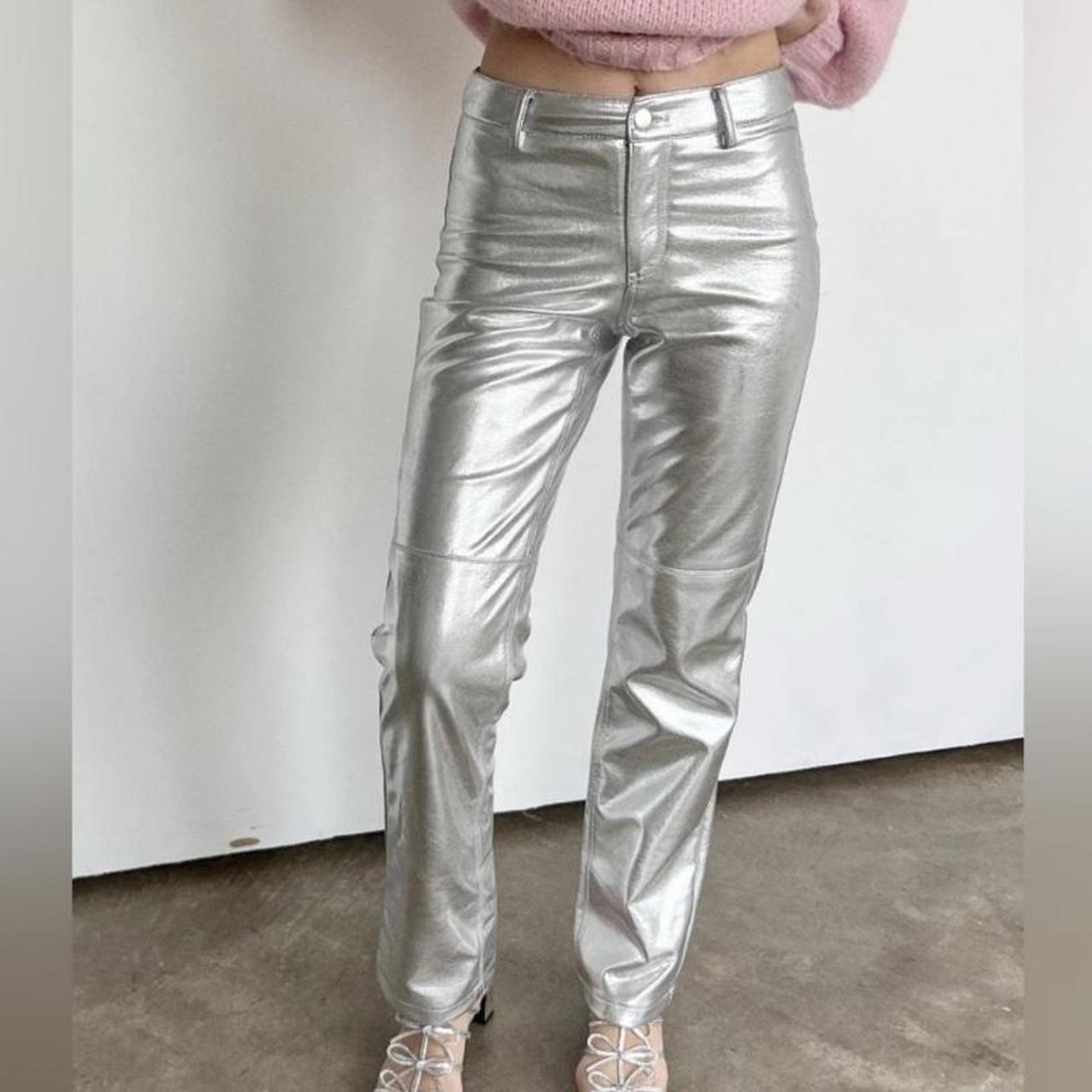 NWT ALMOST FAMOUS DAD Junior Jeans Metallic