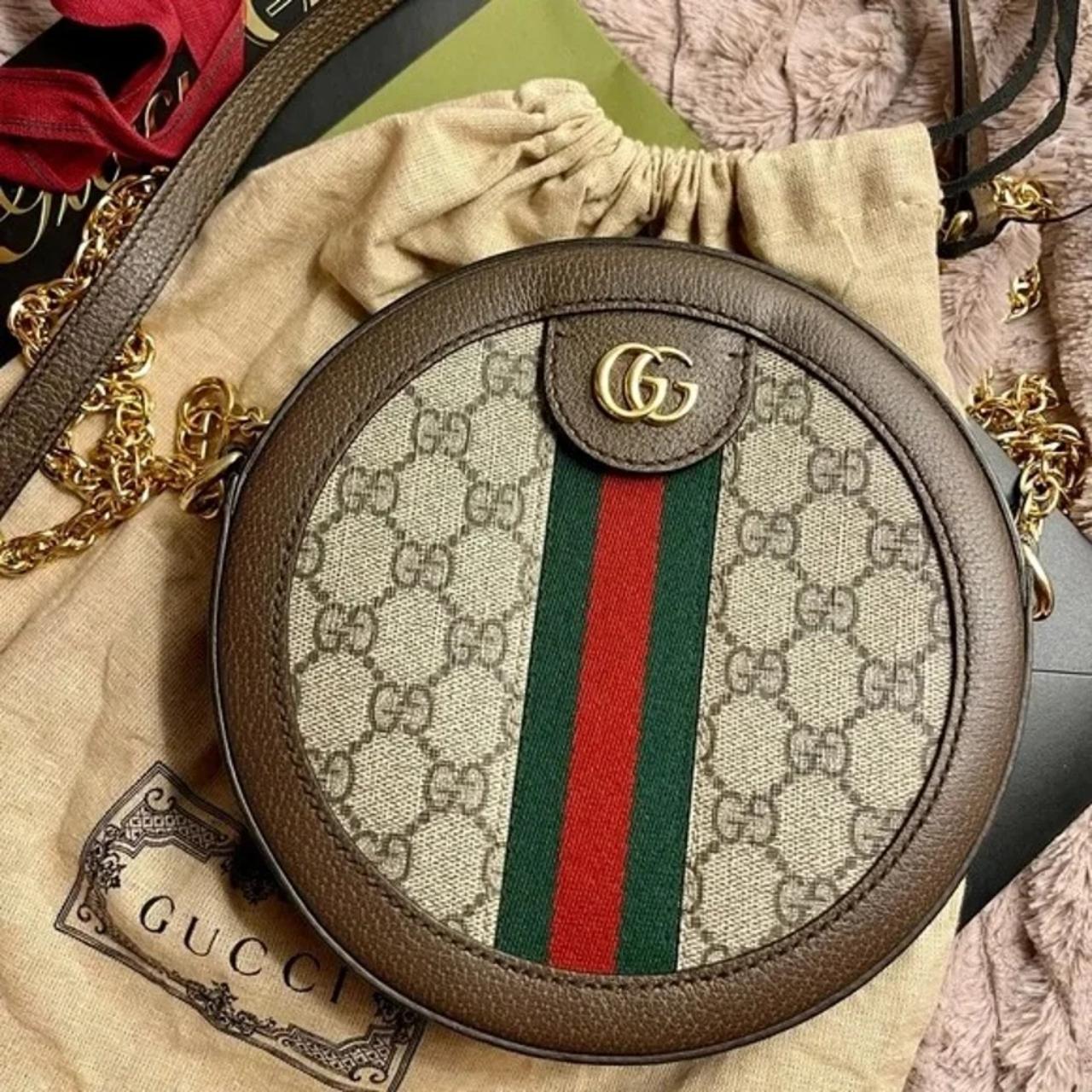 Gucci Ophidia Mini Round Shoulder Bag Mini size