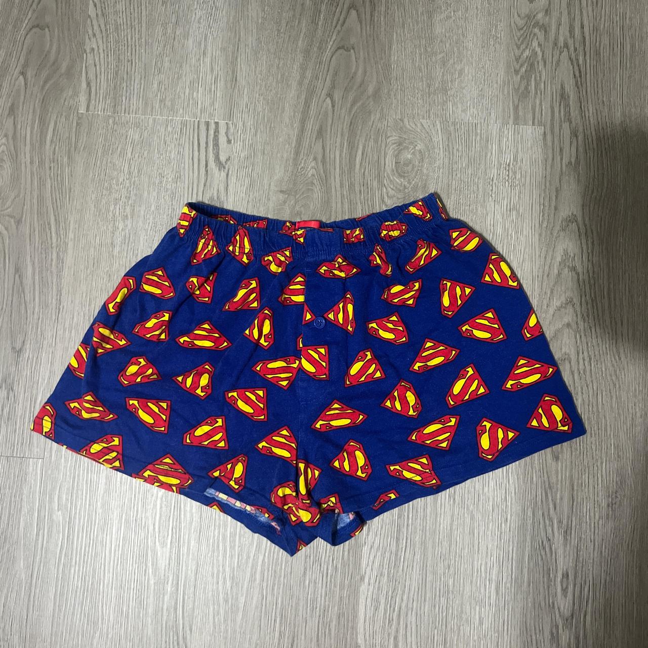 Superman, boxer, briefs, size small Worn as shorts... - Depop