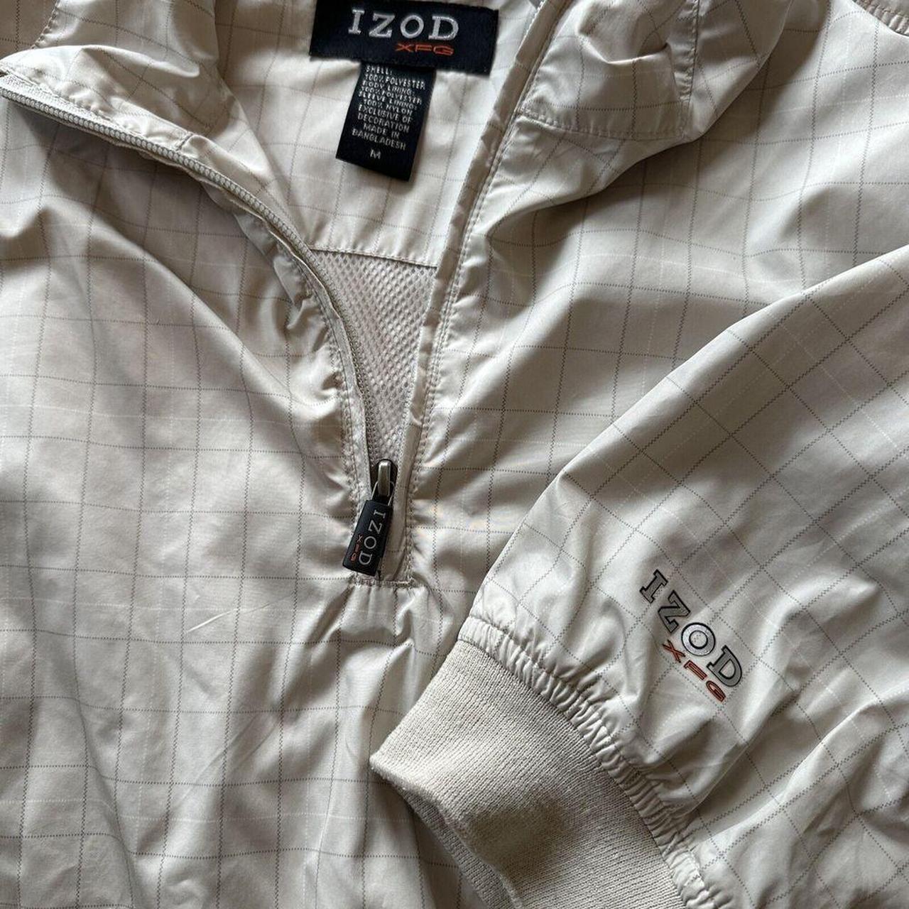 IZOD Golf Jacket XFG Golf Performance Tan Pullover