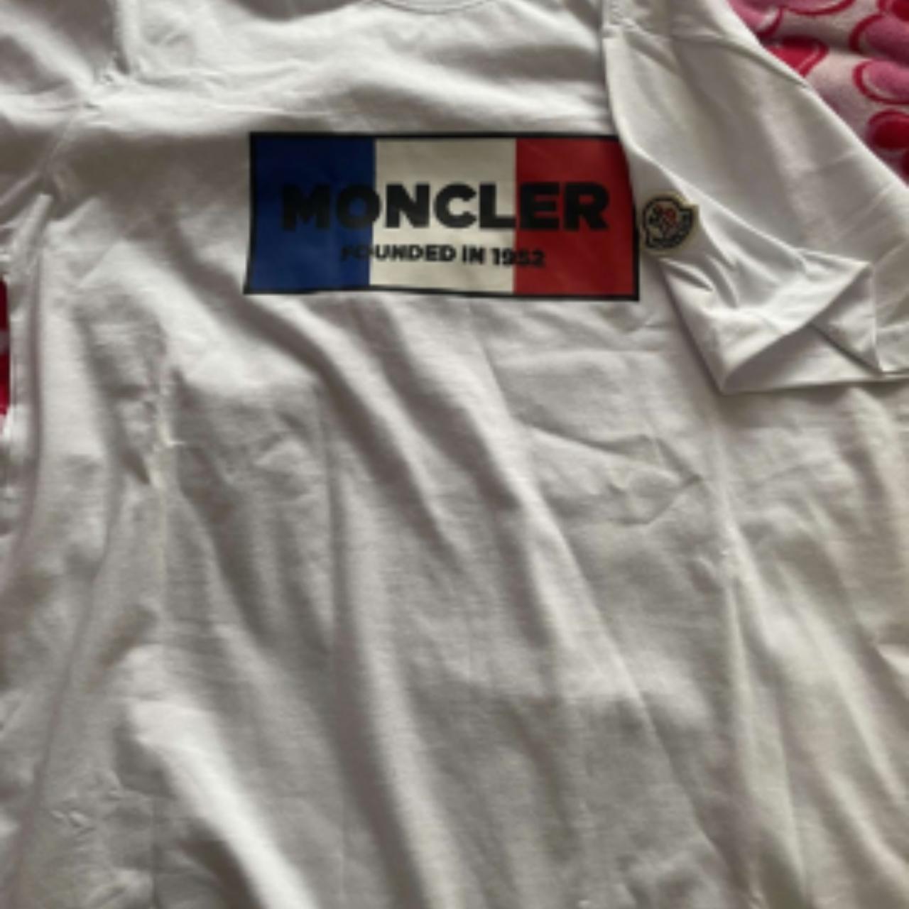 Top MONCLER WHITE TEE AUTHENTIC