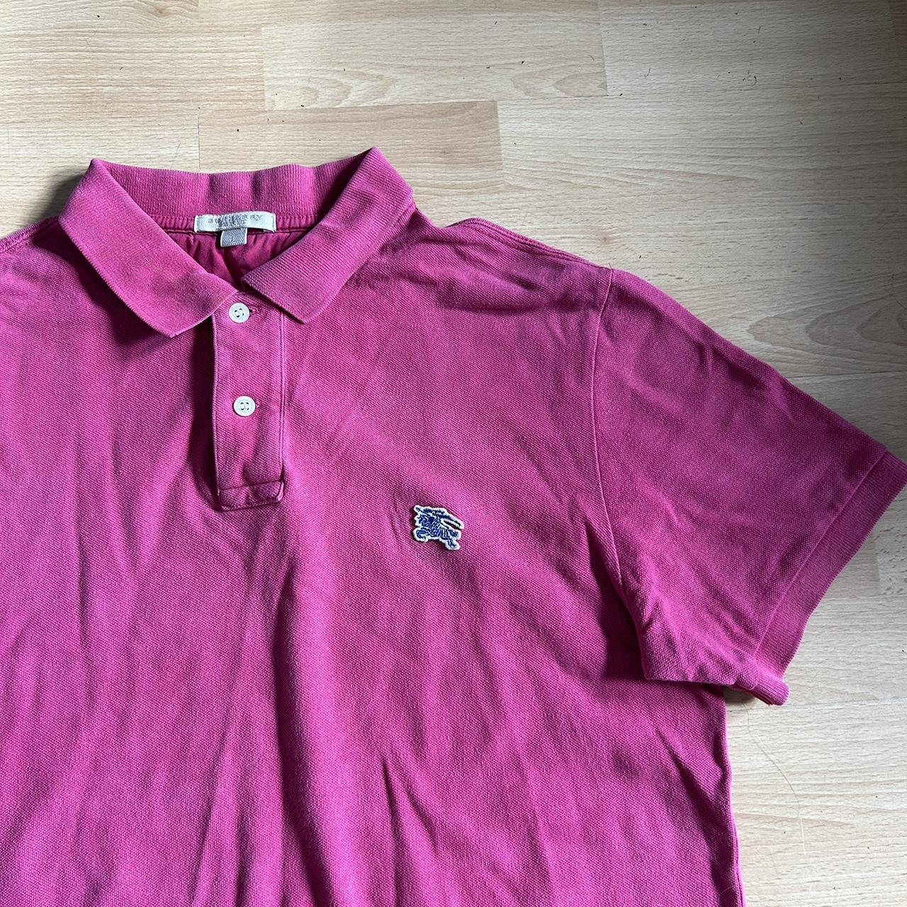 Pink burberry polo online