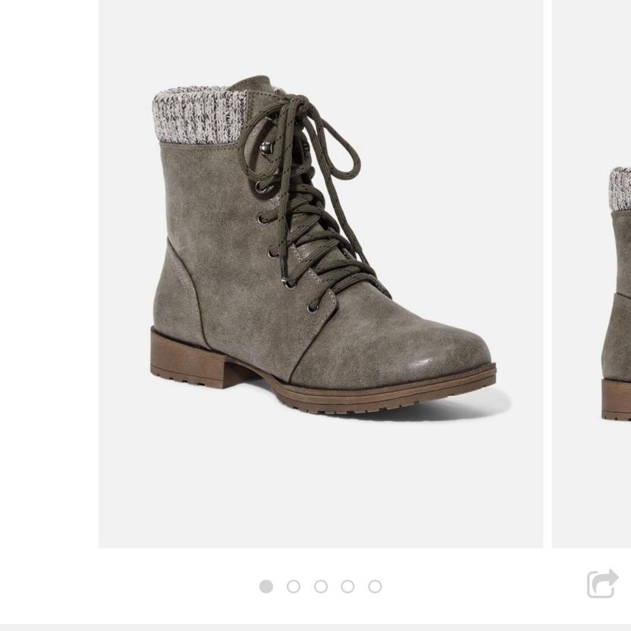 Justfab Womens Boots With Sweater Cuff Justfab Sweater Cuffed