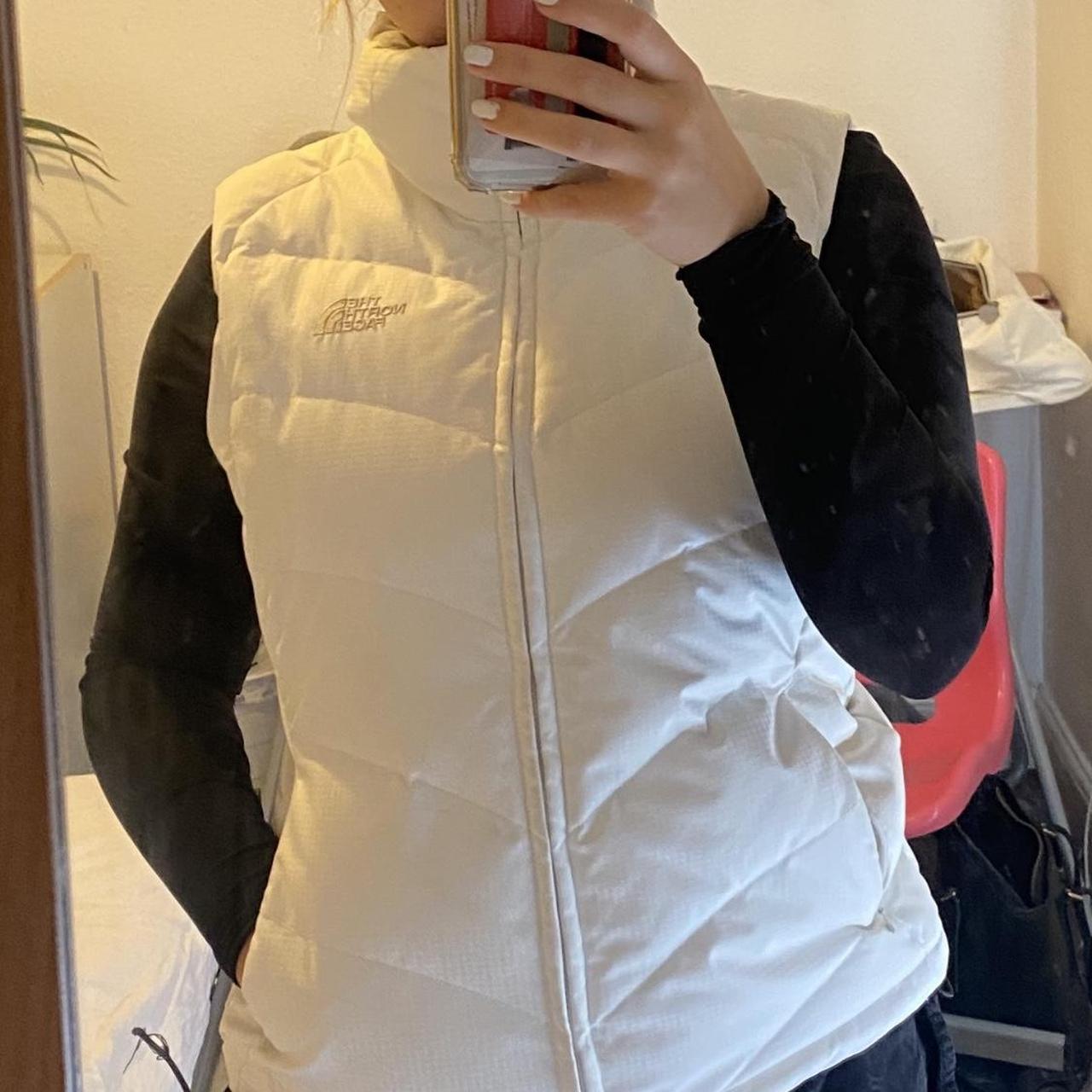 White north face clearance gilet