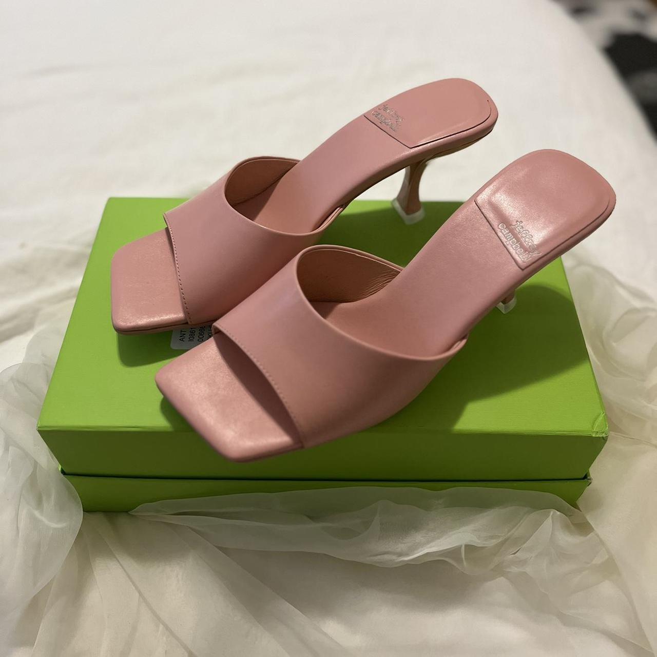 Jeffrey Campbell Square Toe Mule Bubblegum pink! Depop