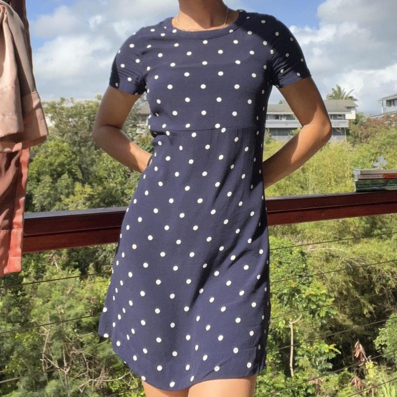 Joules navy spot dress best sale