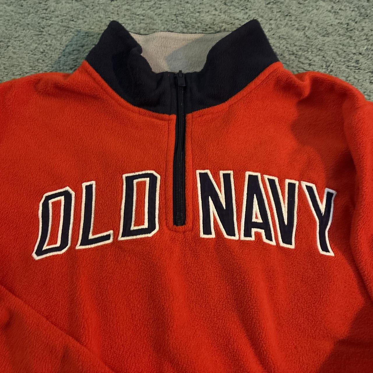 Old navy red white and blue sweatshirt sale