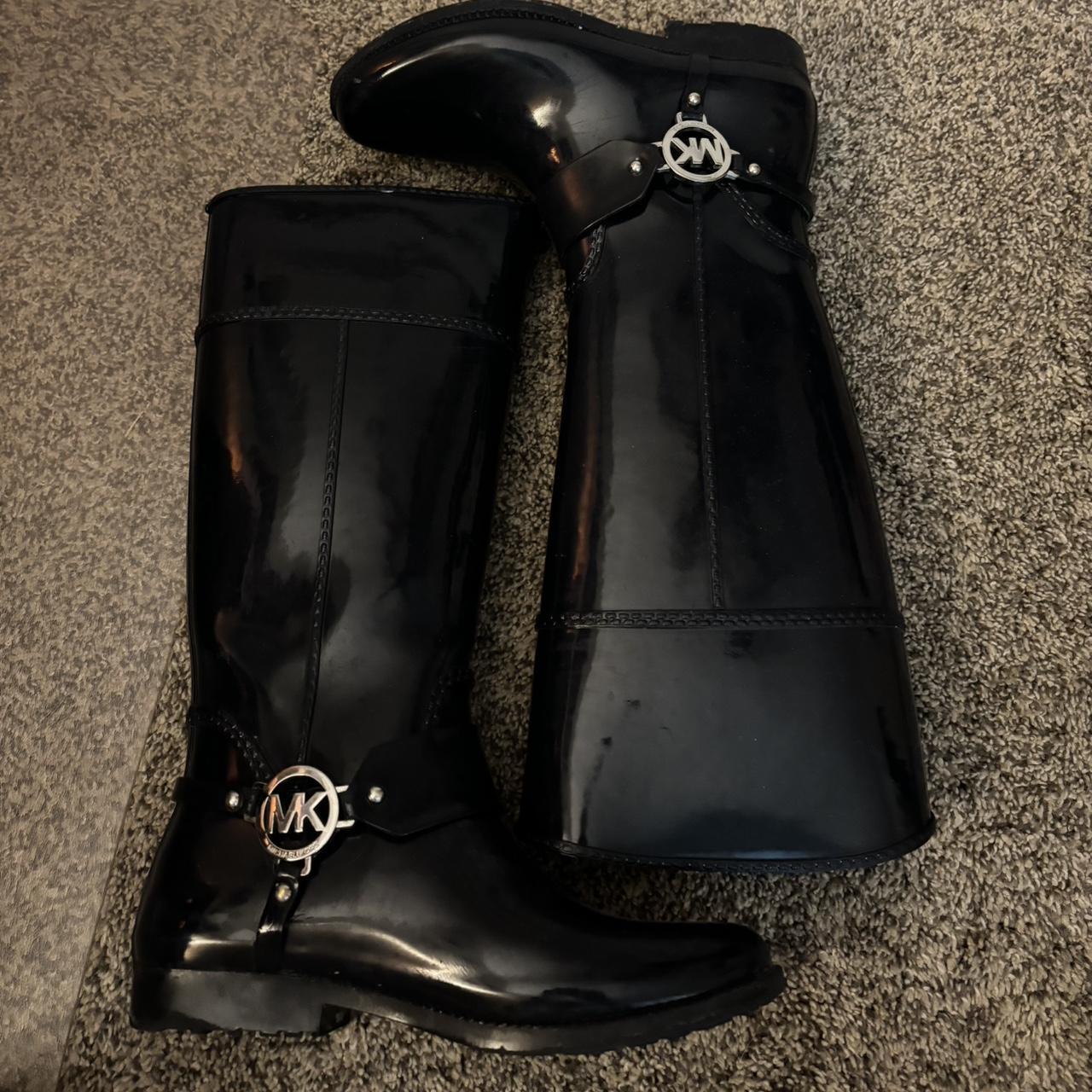 Michael Kors Rubber Rainboots Navy Colored Very. Depop