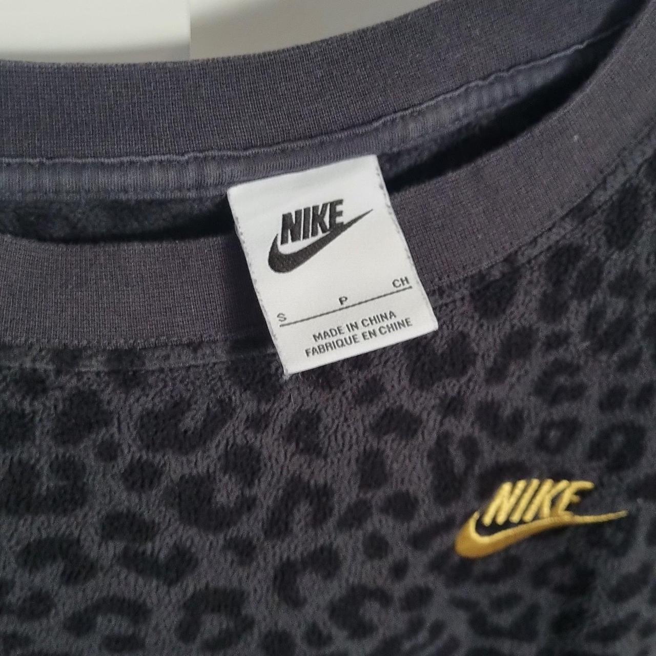 black nike leopard print sweatshirt