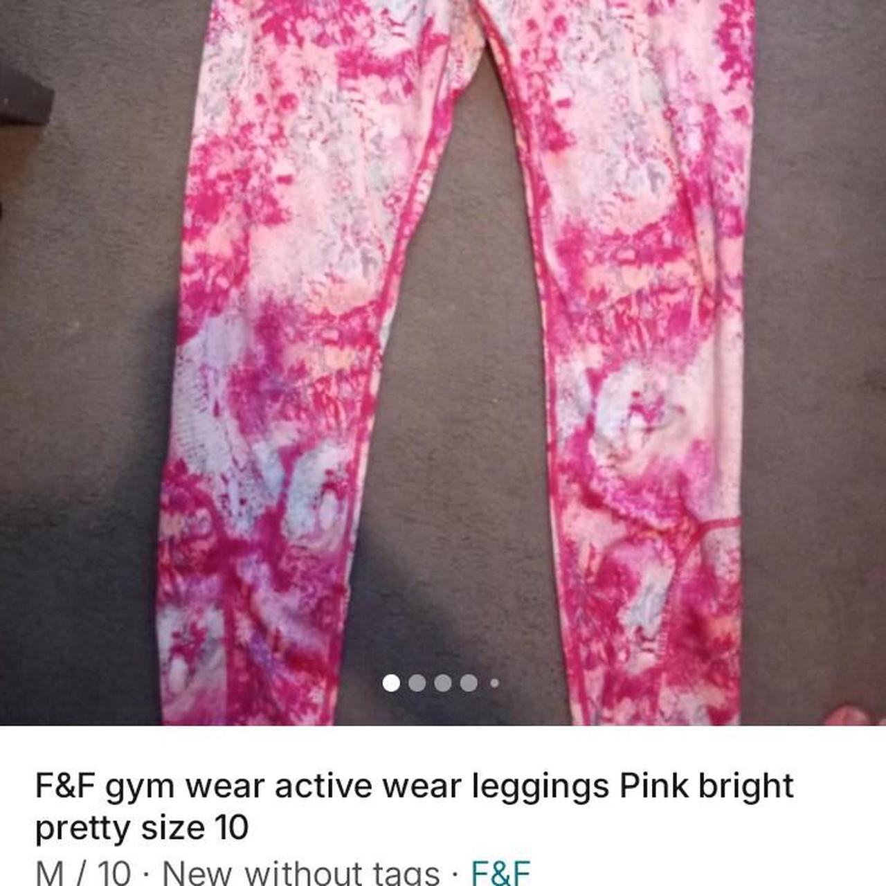 F f marble print Tesco clothing gym leggings good