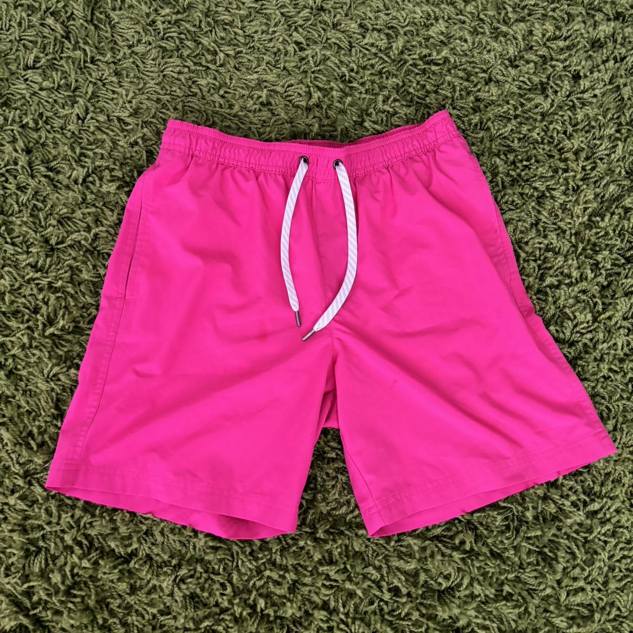 Hot pink swim trunks online