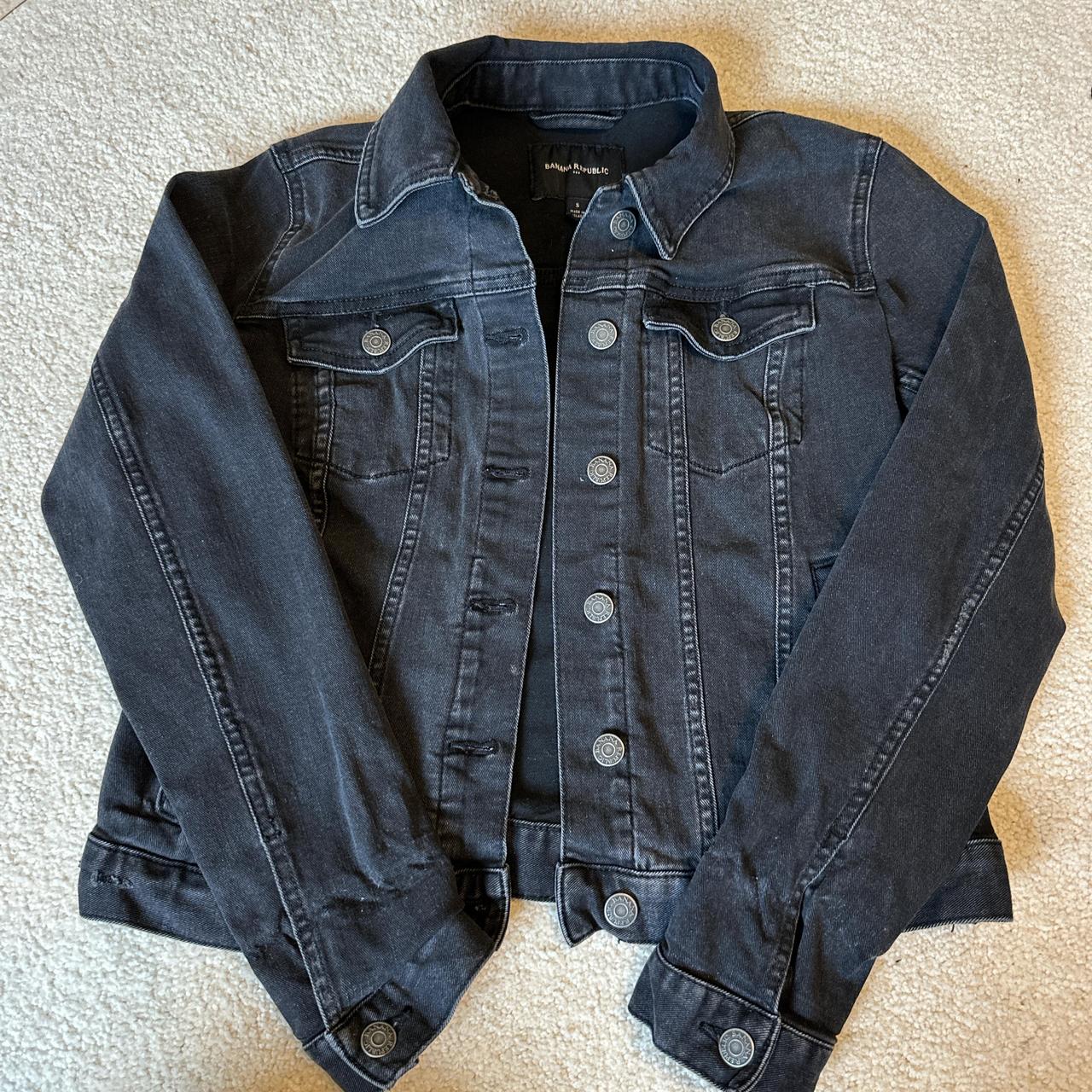 Black Banana Republic jean jacket Depop