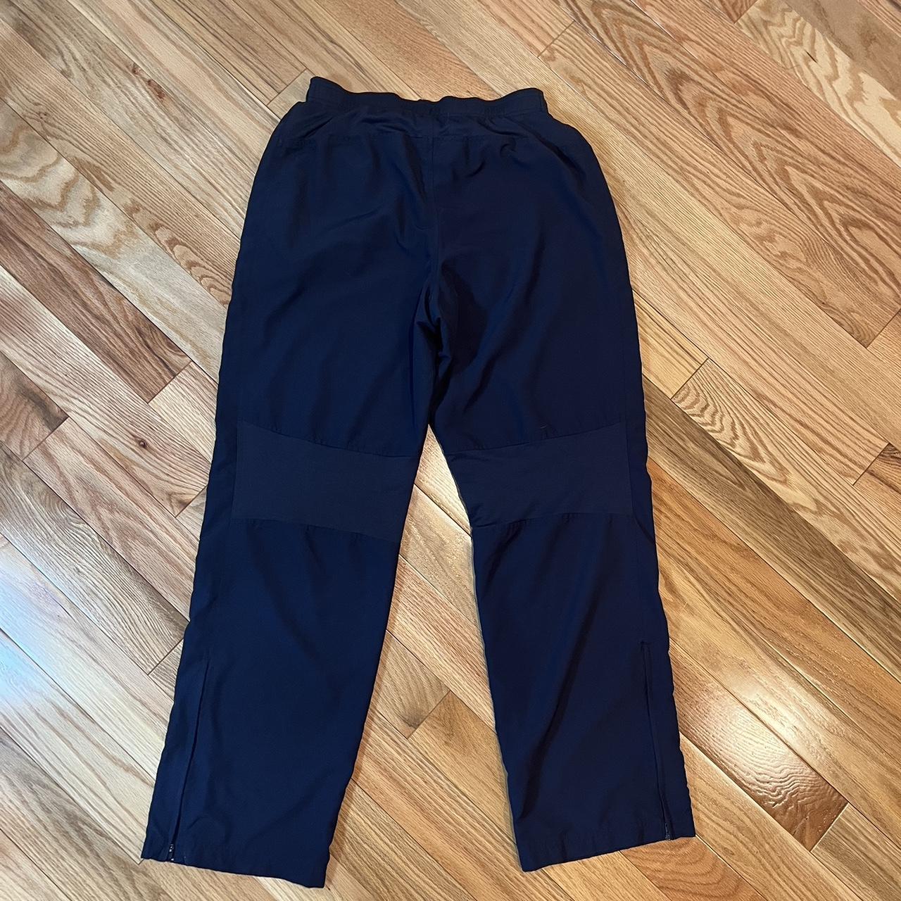Vintage Champion navy/dark blue track pants... Depop