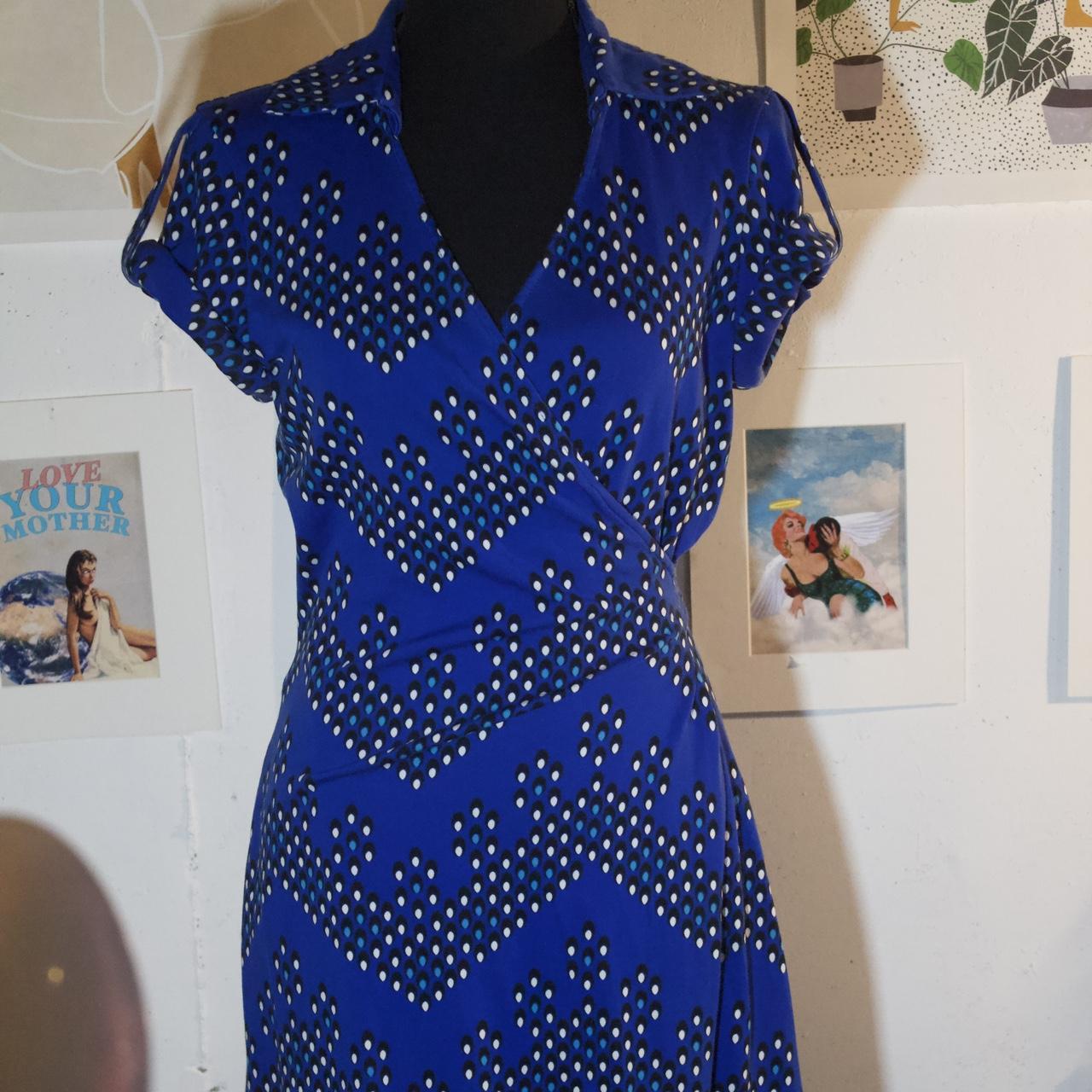 Diane von furstenberg navy dress hotsell