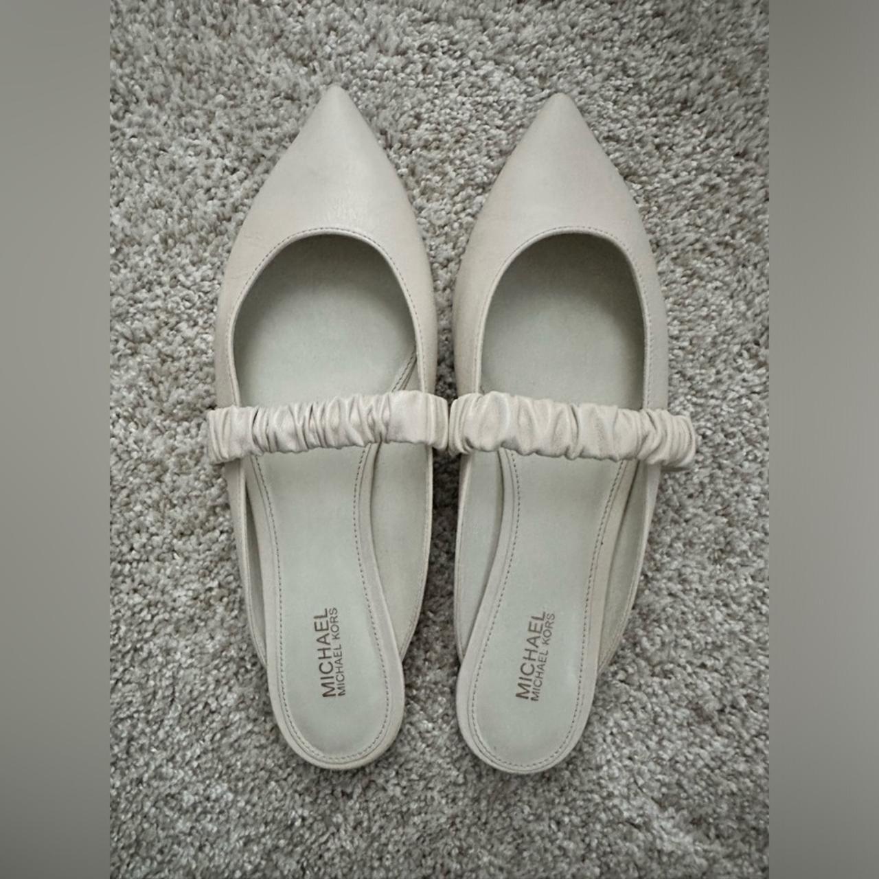 Michael kors white mules deals