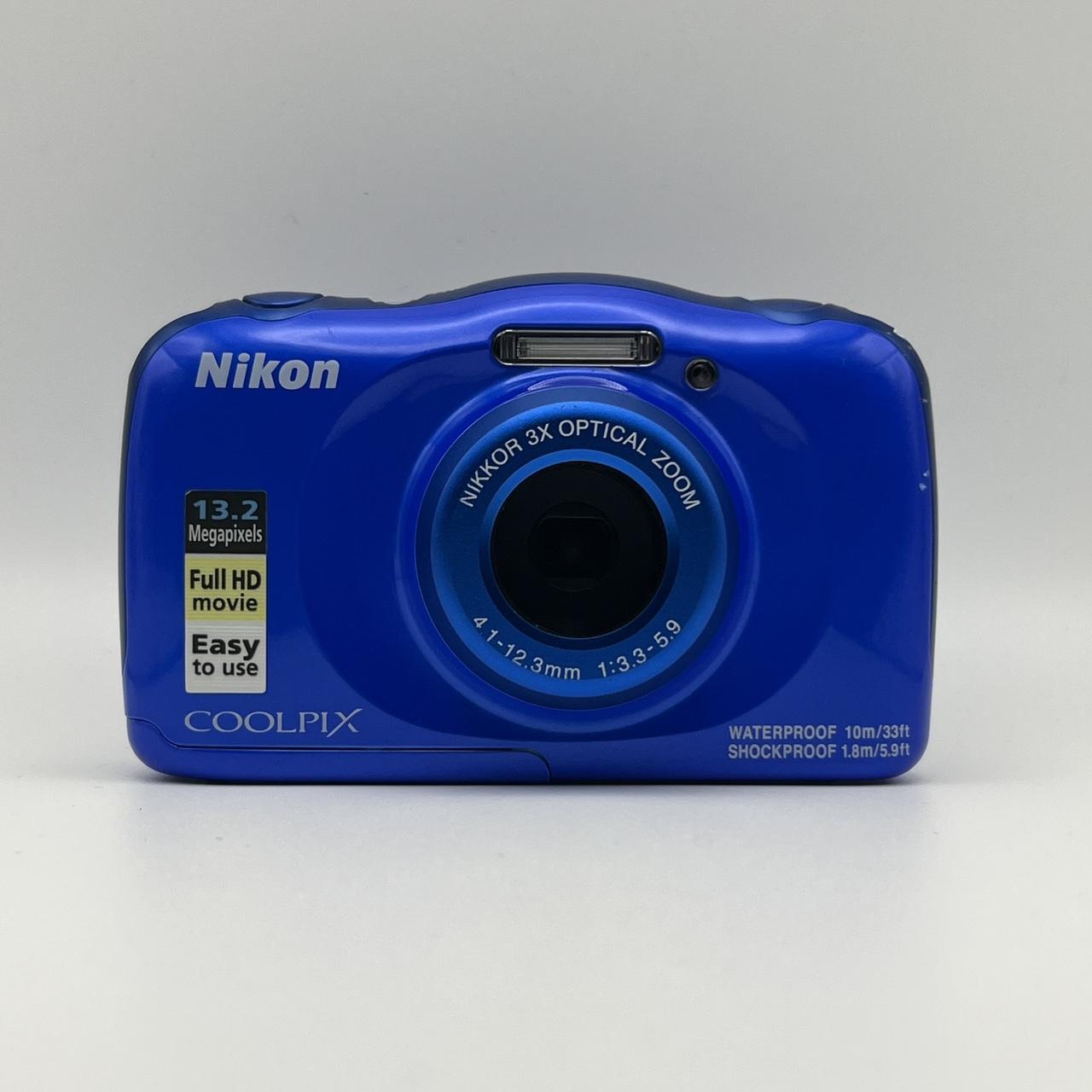 Nikon Coolpix W100 Blue Water Resistant Digital...