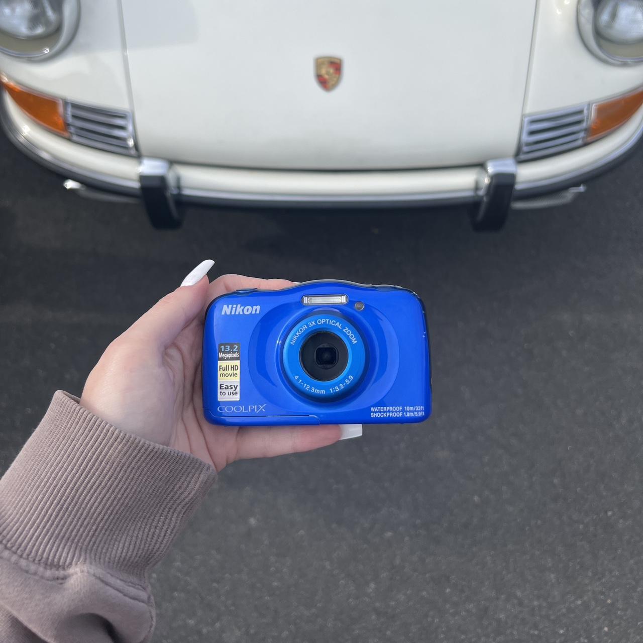 Nikon Coolpix W100 Blue Water Resistant Digital... - Depop