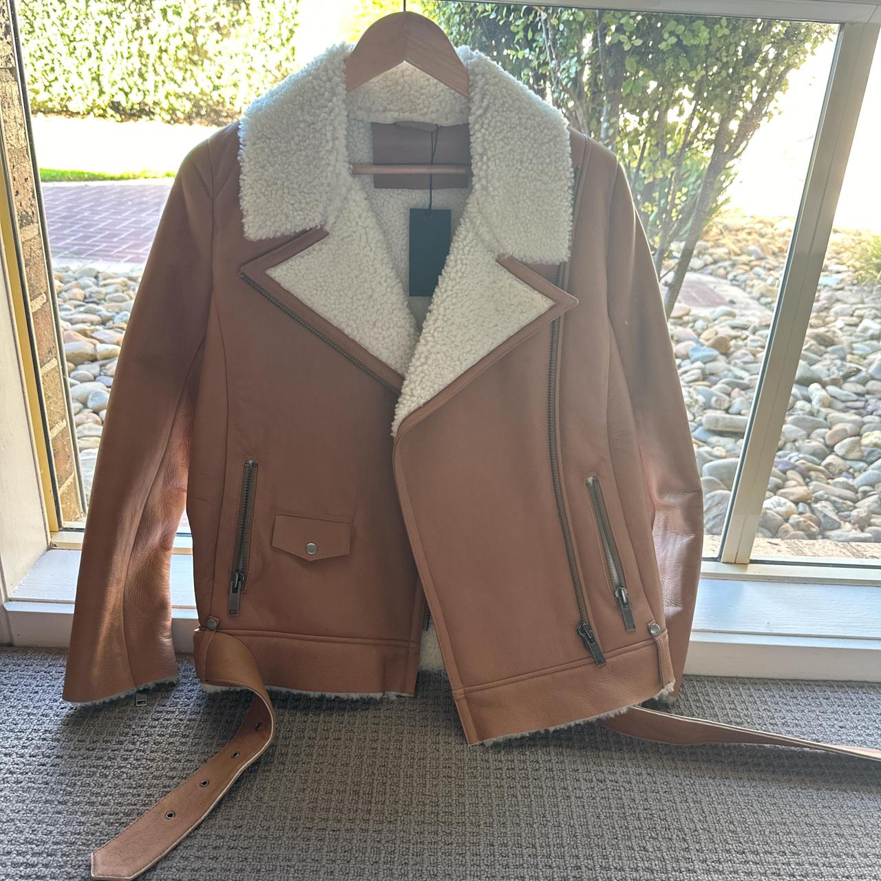 Black Shearling Kookai Shearling Jacket Kookai Real 100% Sheep