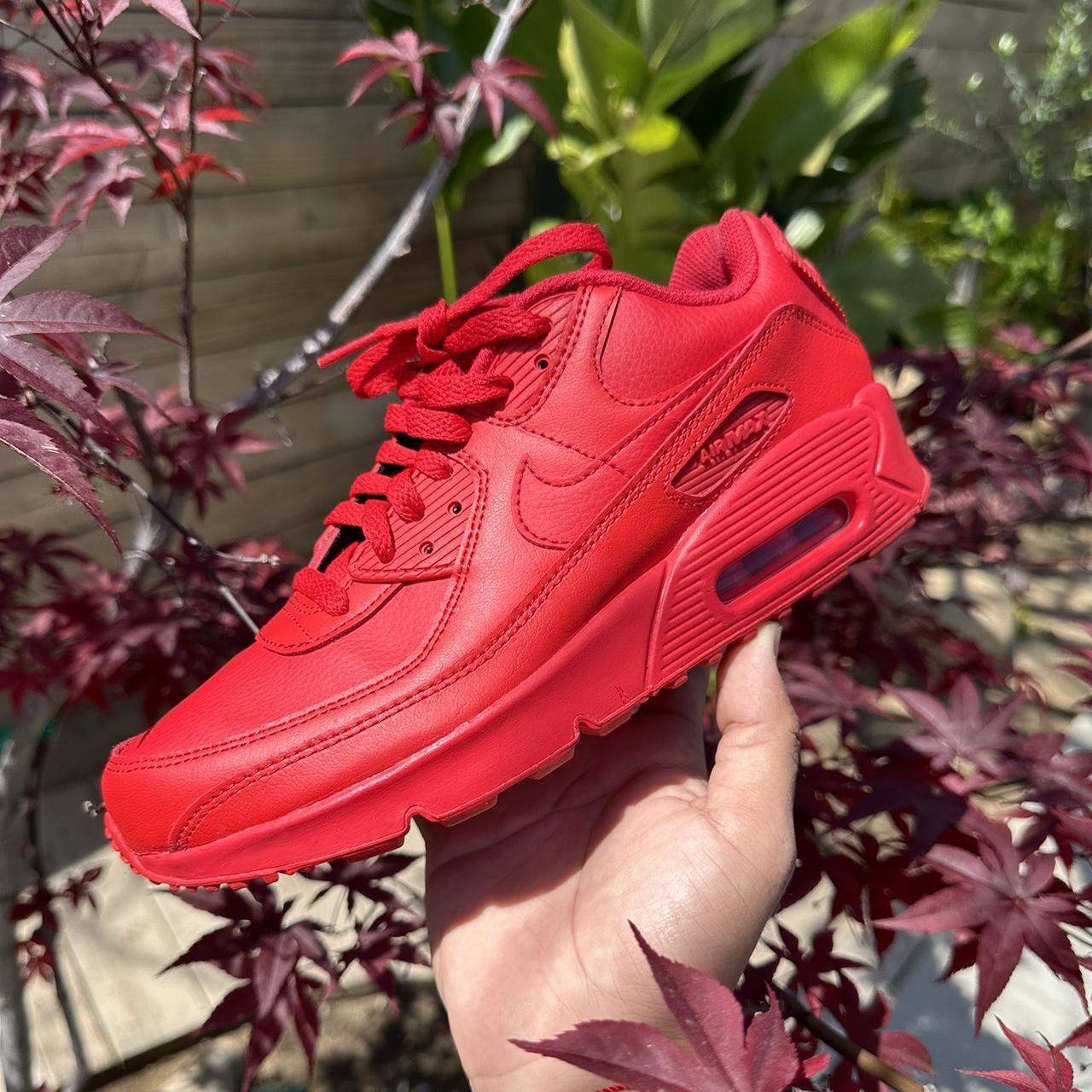 all red nike air max 90