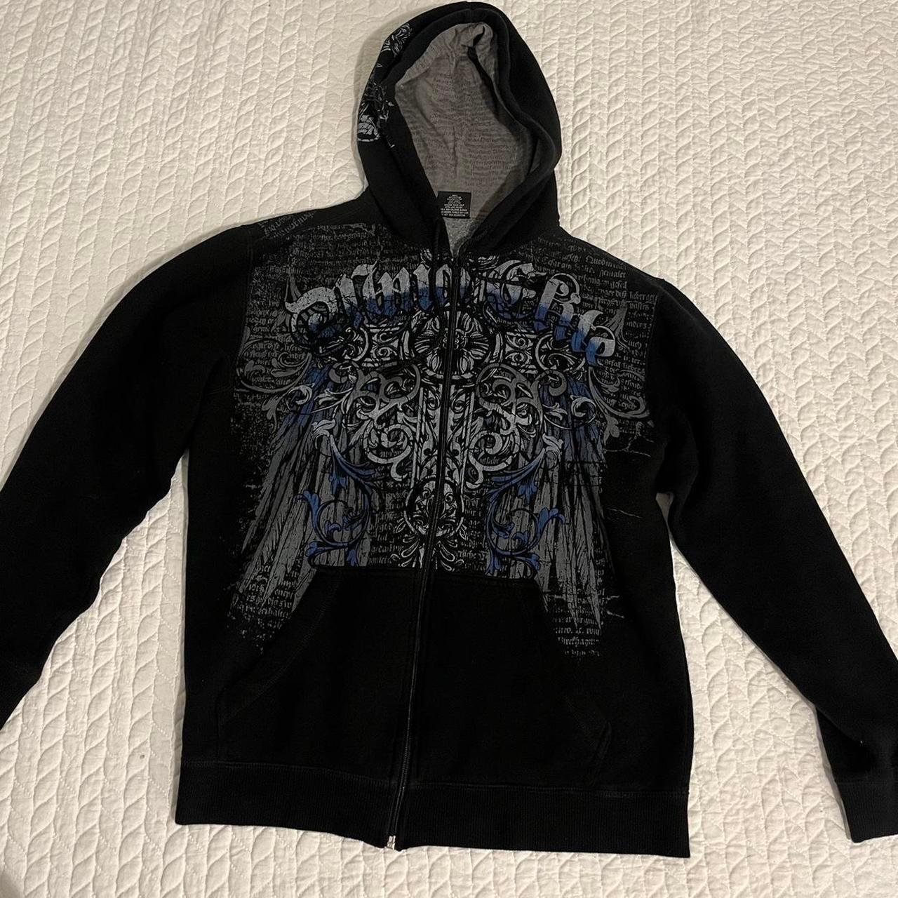 MMA Elite Men's Black Hoodie very sick good... - Depop