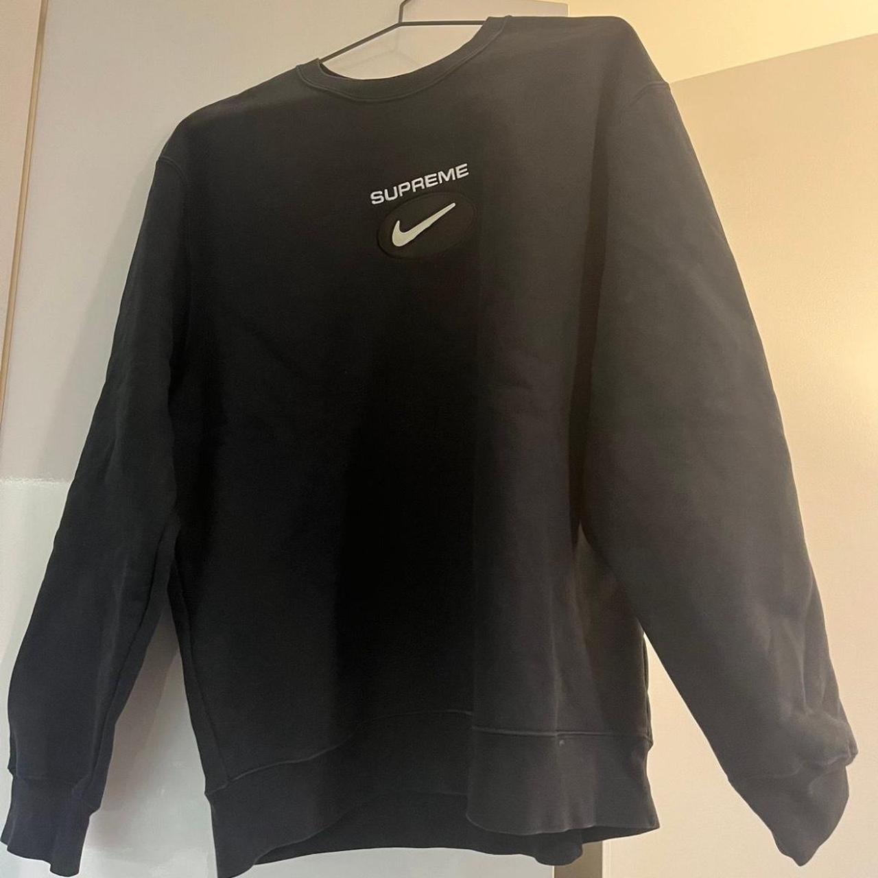 Supreme nike jewel crewneck black sale